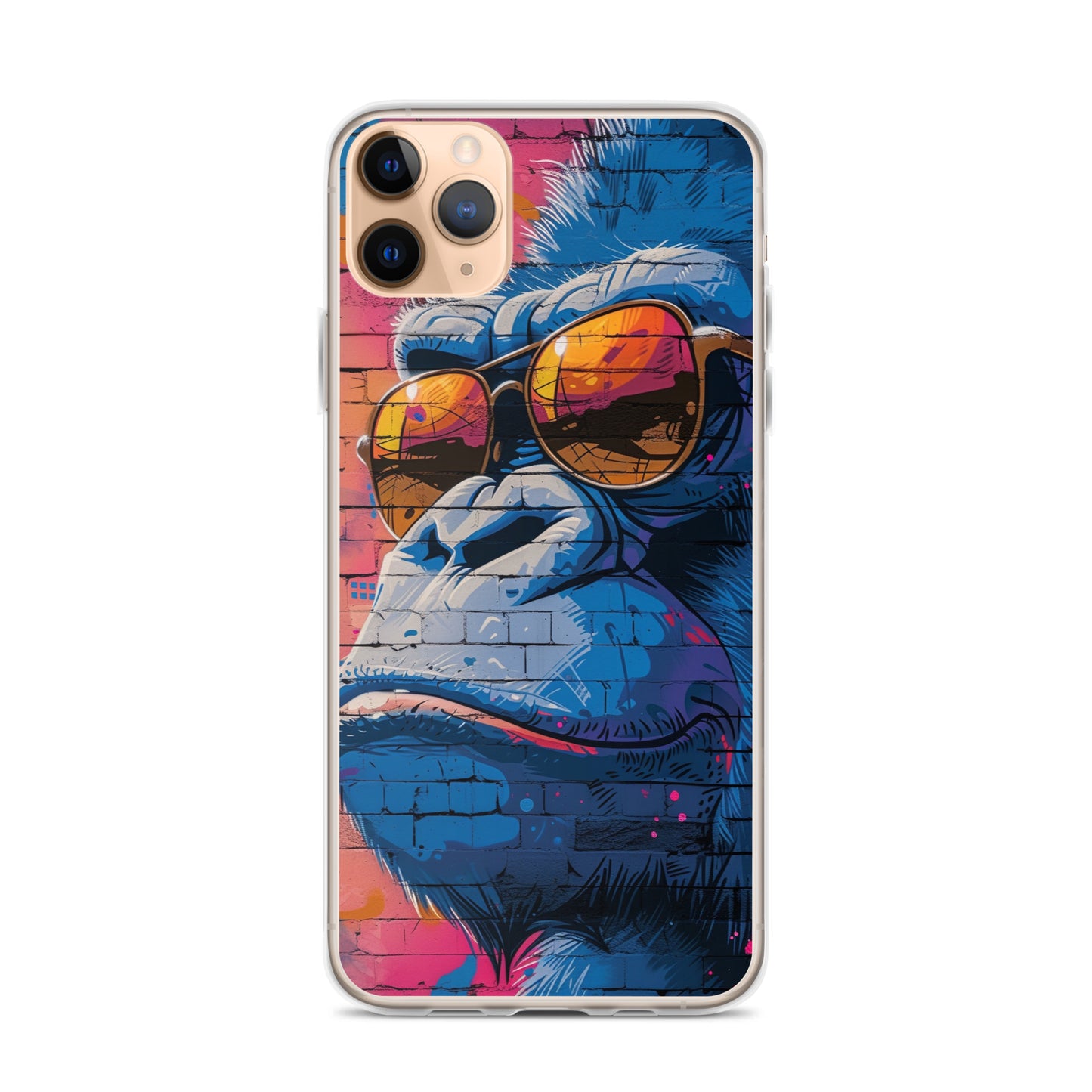 iPhone Case - Blue Gorilla Graffiti Art