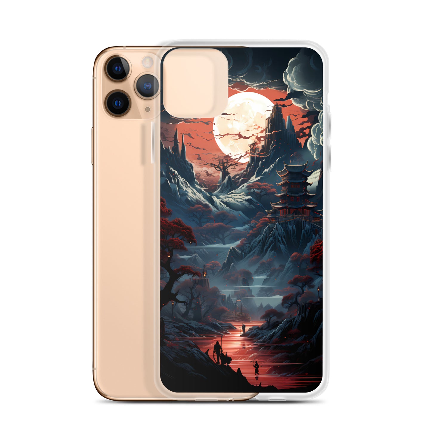 iPhone Case - Ancient Temple in Moonlight