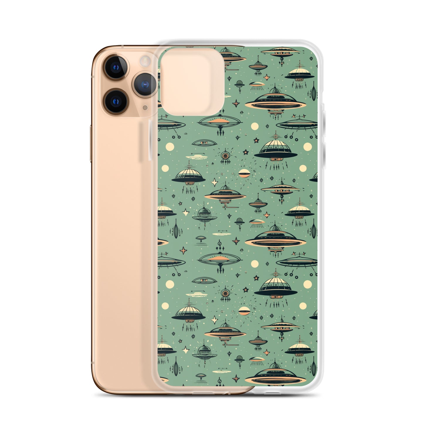 iPhone Case - Retro UFOs