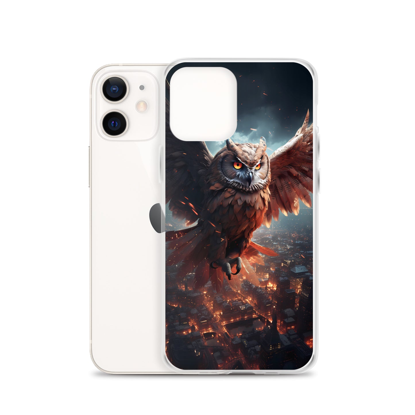 iPhone Case - Owl Flies Over City