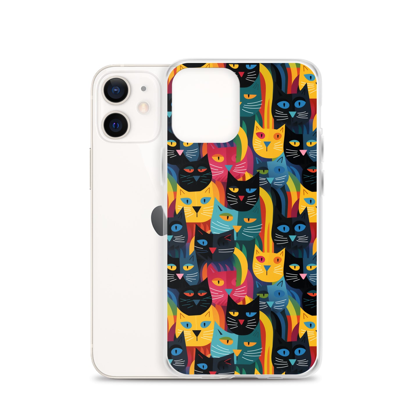 iPhone Case - Colorful Cats Pattern