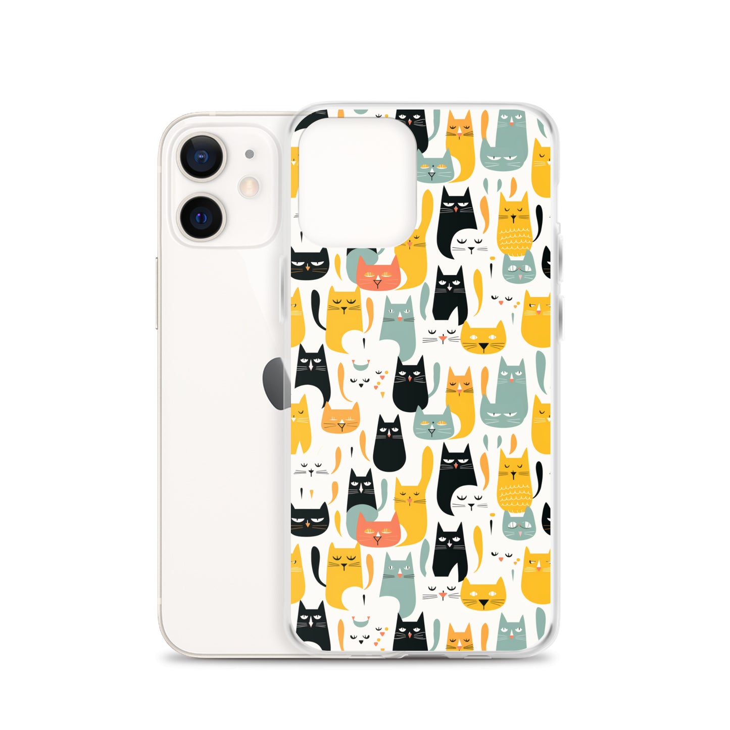 iPhone Case - Abstract Cats Pattern