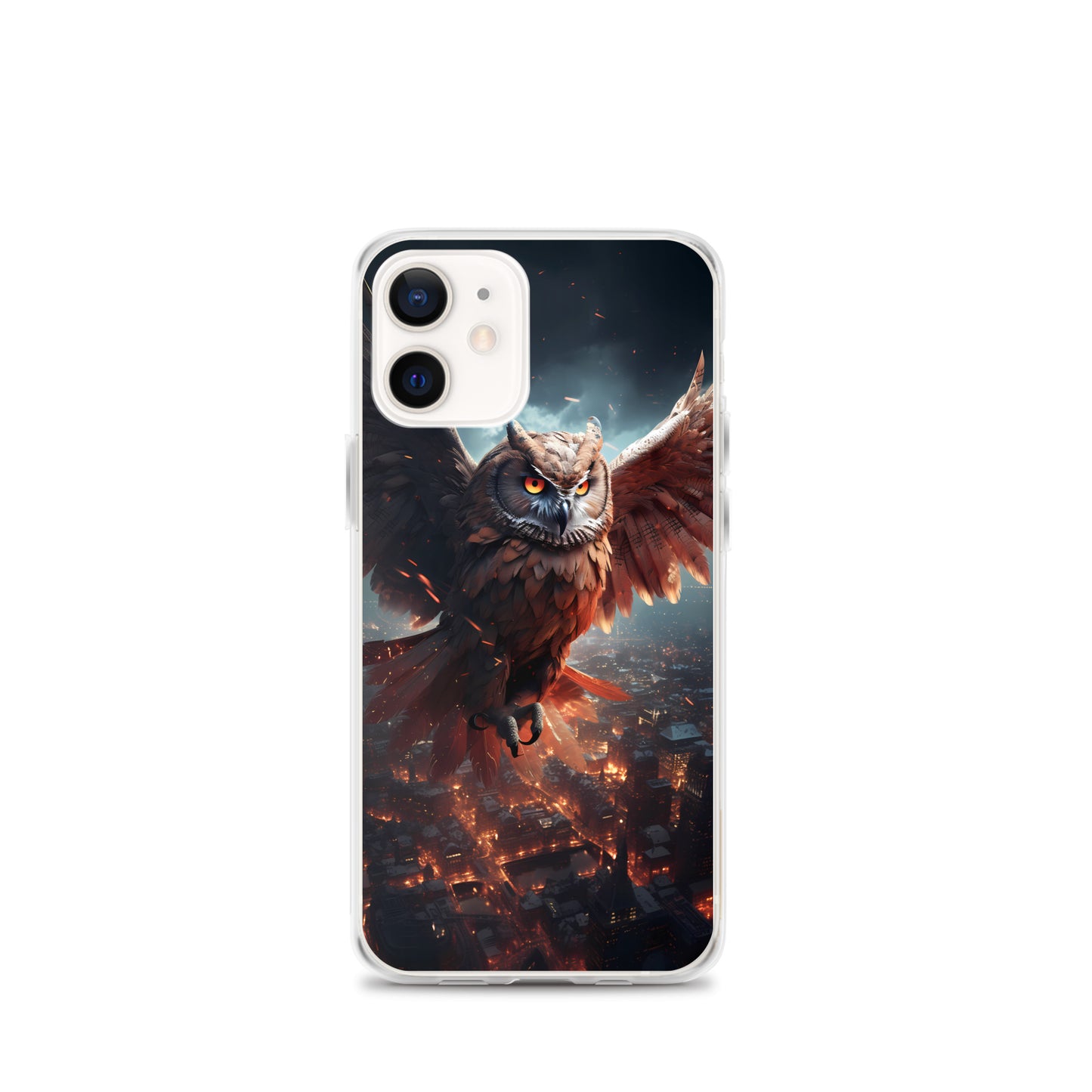 iPhone Case - Owl Flies Over City