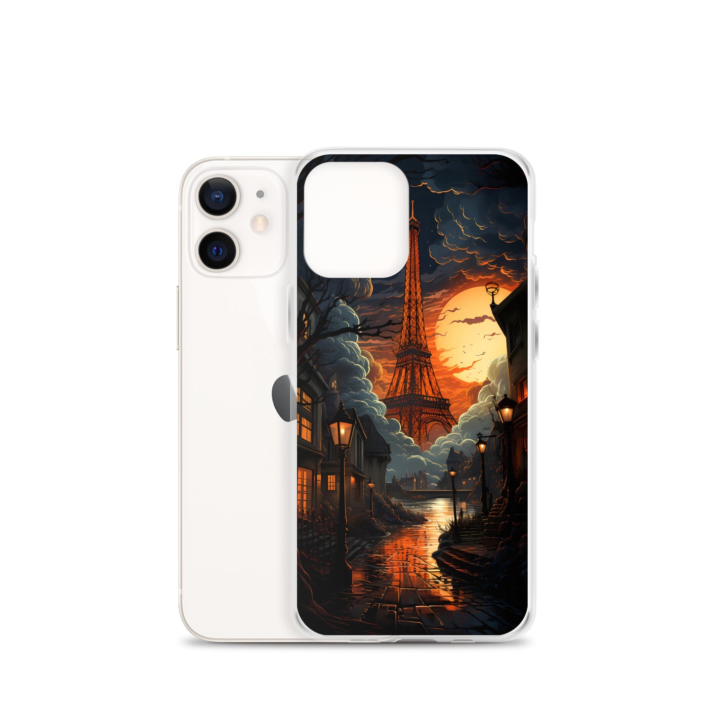 iPhone Case - Paris Street in Moonlight