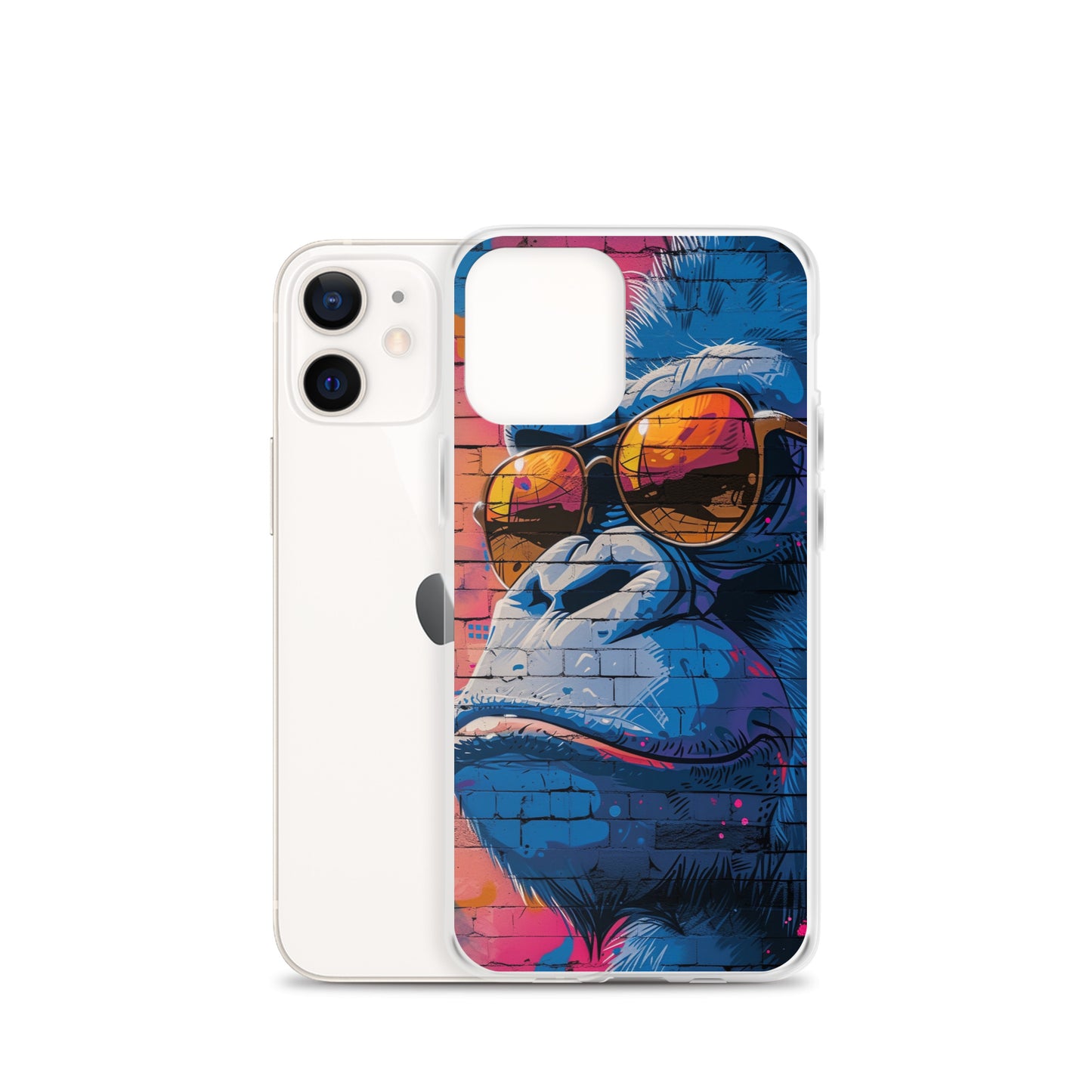 iPhone Case - Blue Gorilla Graffiti Art