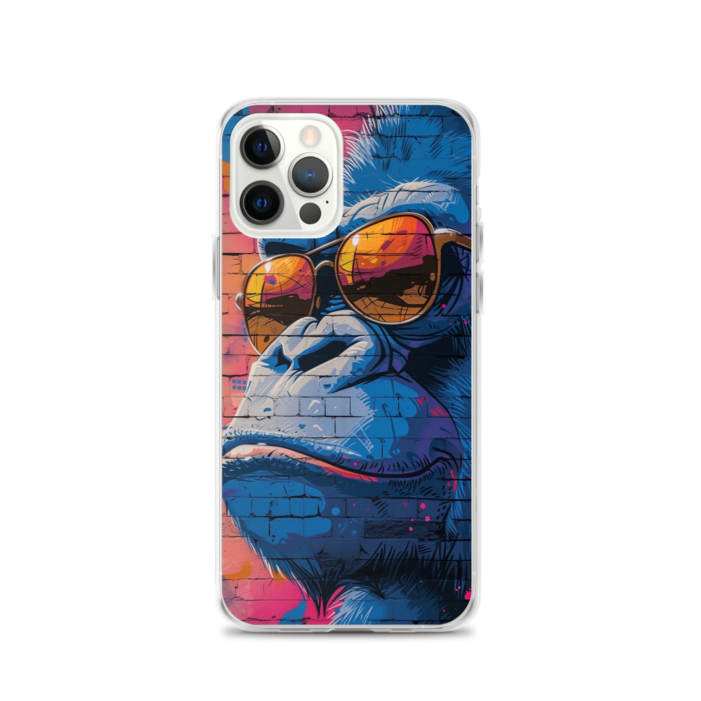 iPhone Case - Blue Gorilla Graffiti Art