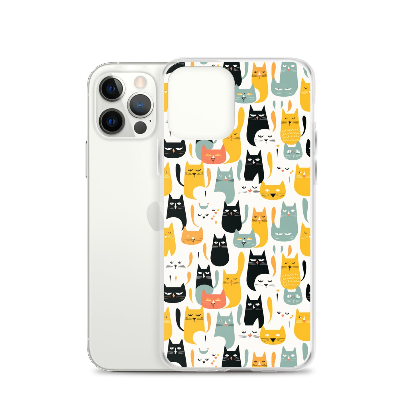 iPhone Case - Abstract Cats Pattern