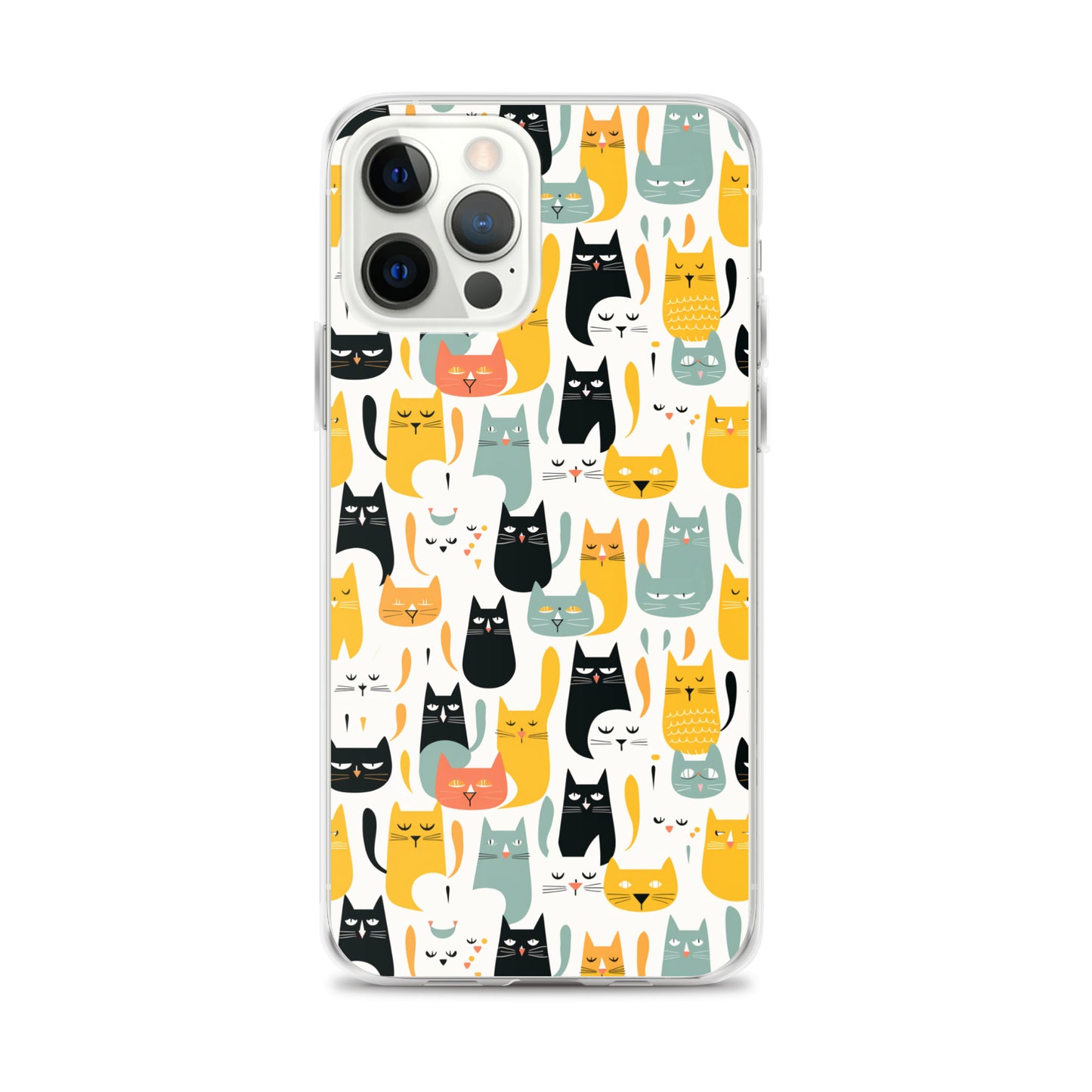 iPhone Case - Abstract Cats Pattern