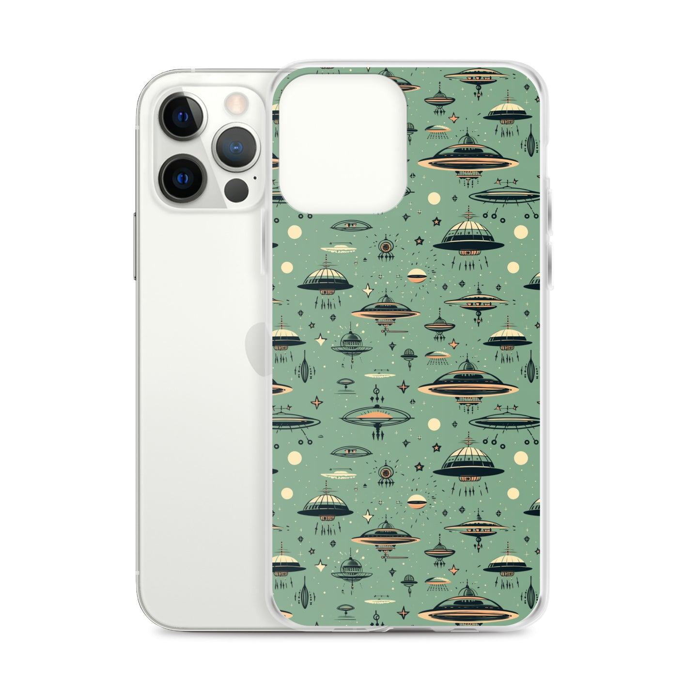 iPhone Case - Retro UFOs