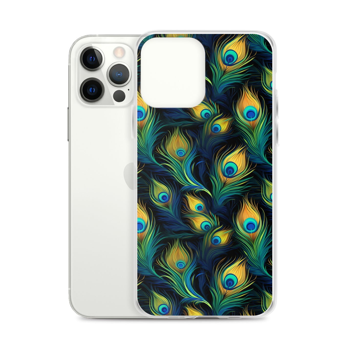 iPhone Case - Peacock Feather Pattern