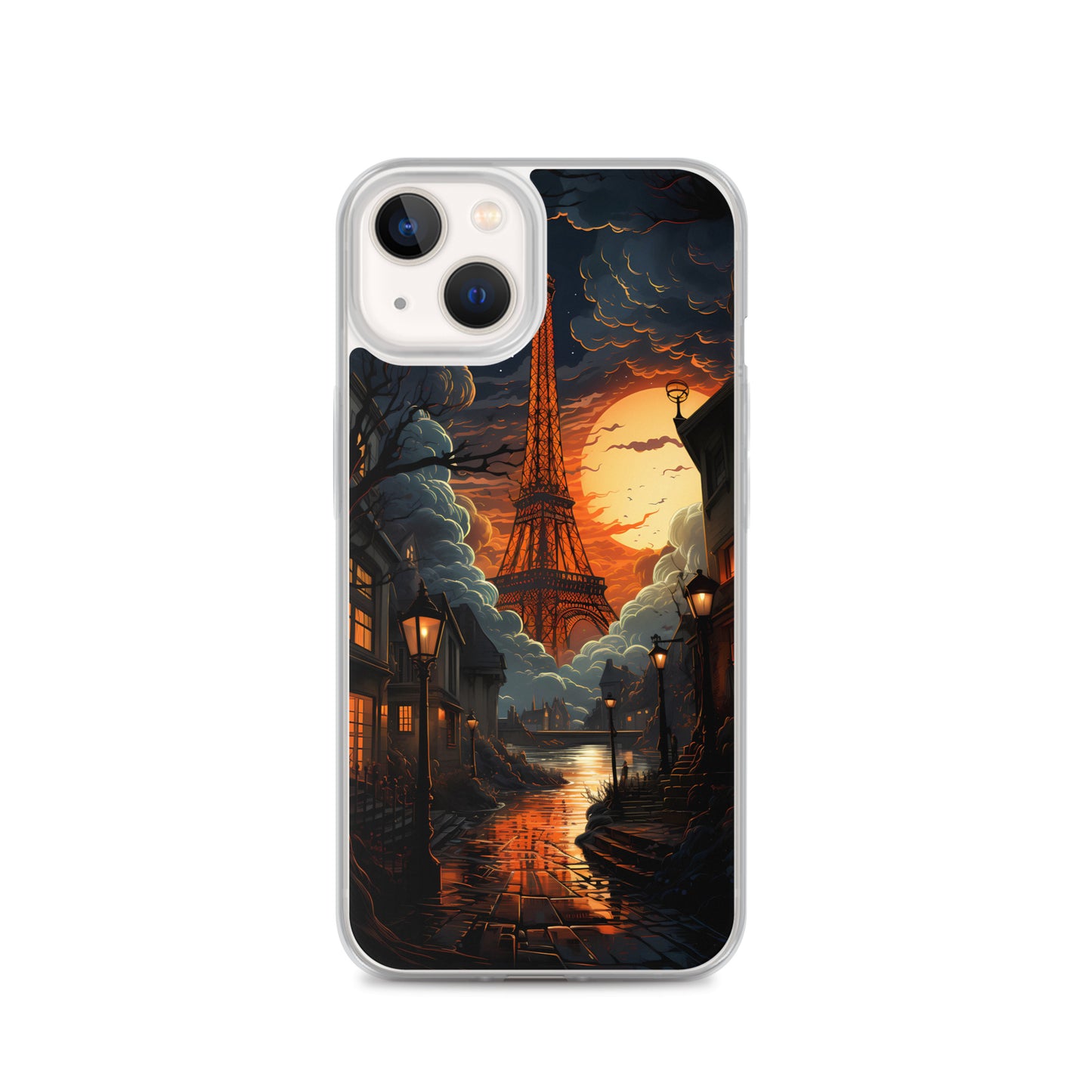 iPhone Case - Paris Street in Moonlight