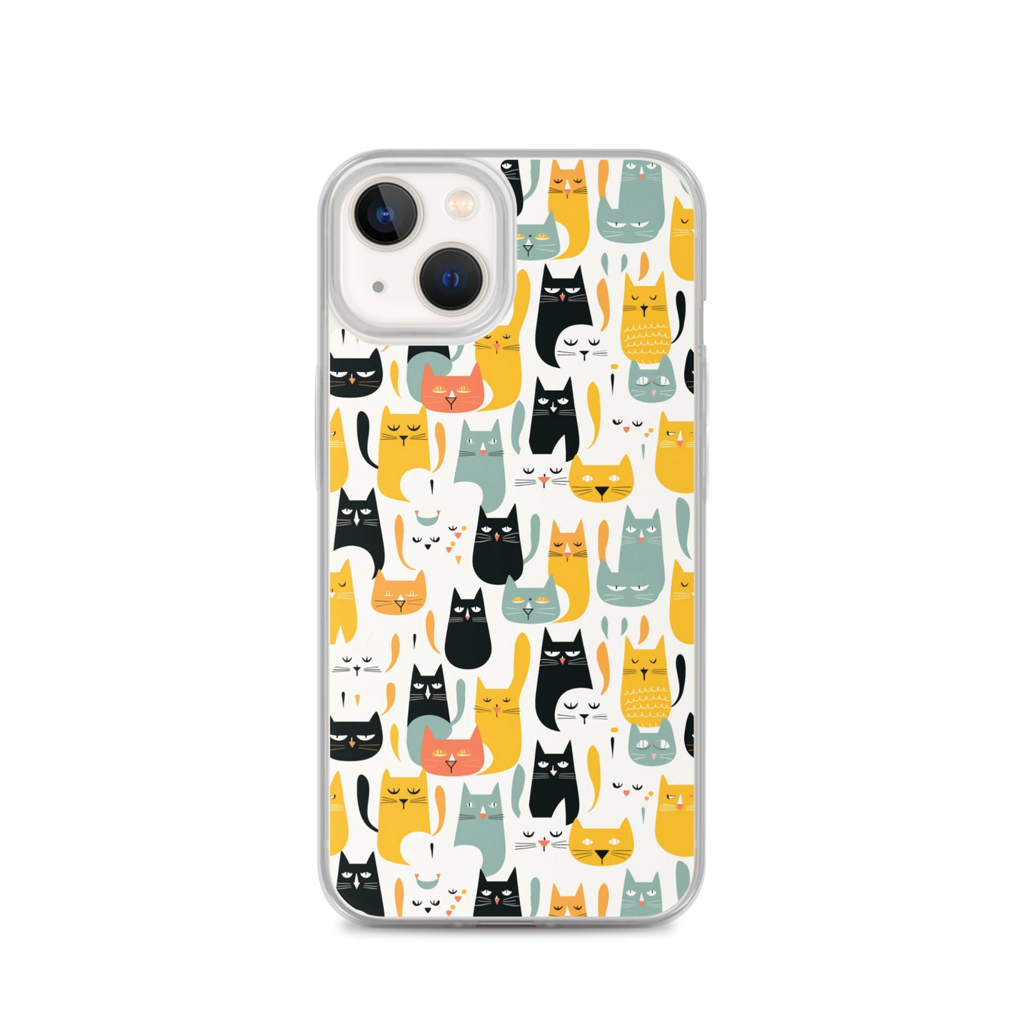 iPhone Case - Abstract Cats Pattern