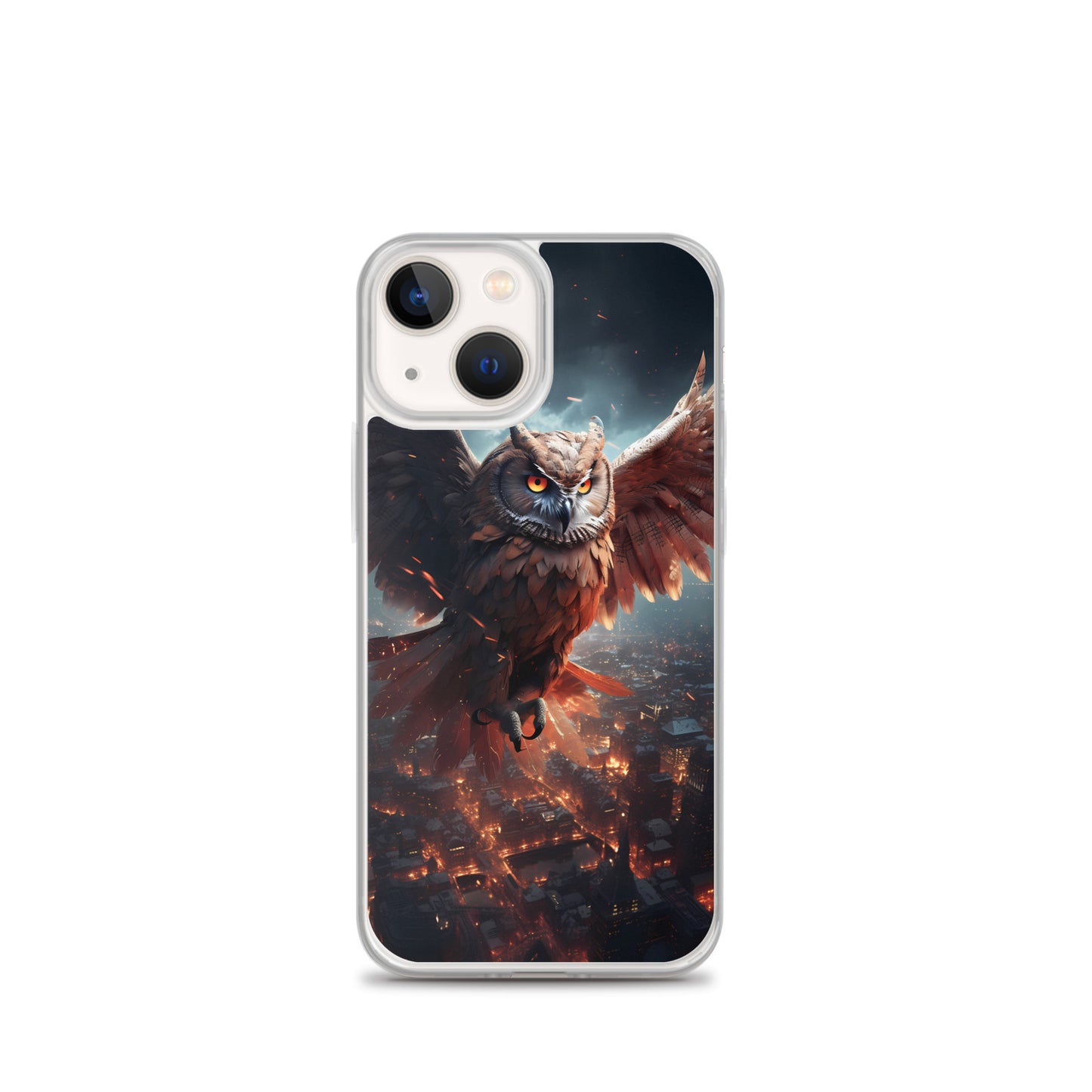 iPhone Case - Owl Flies Over City