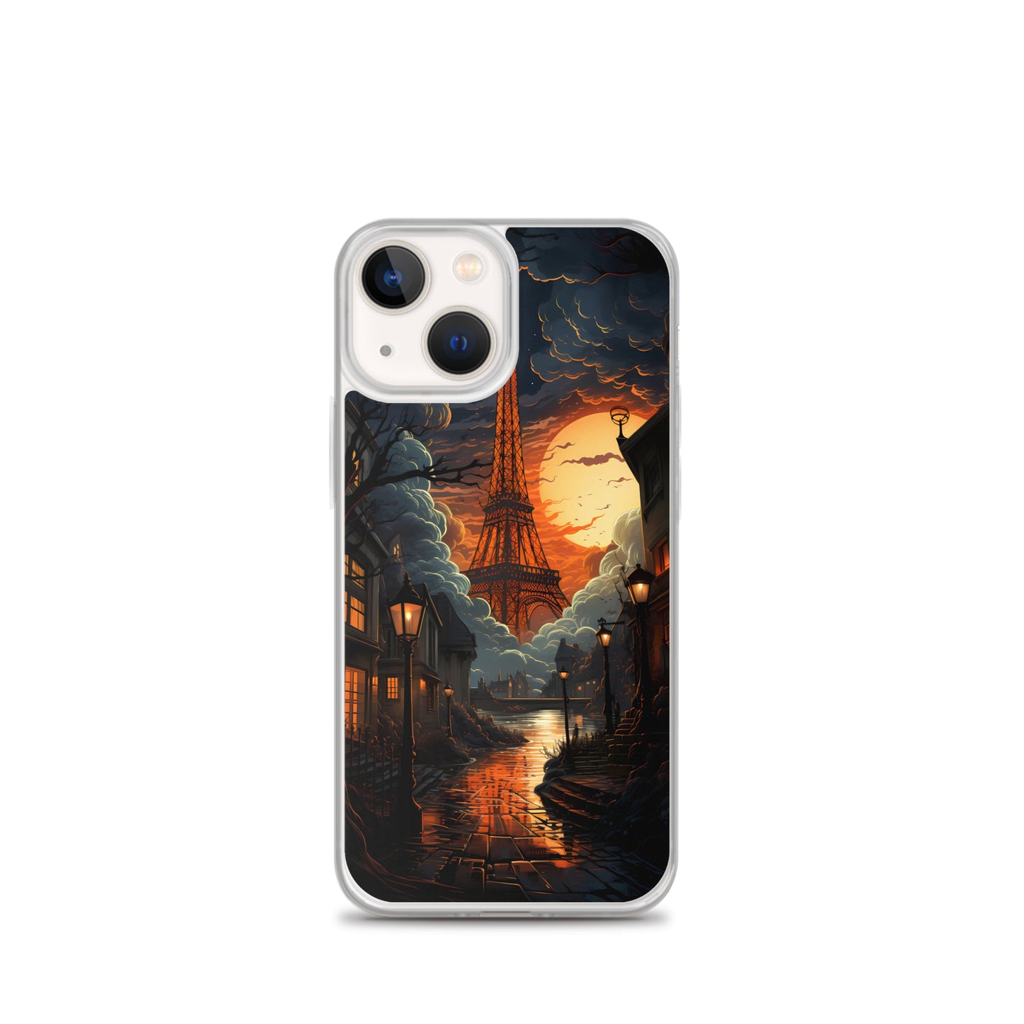 iPhone Case - Paris Street in Moonlight