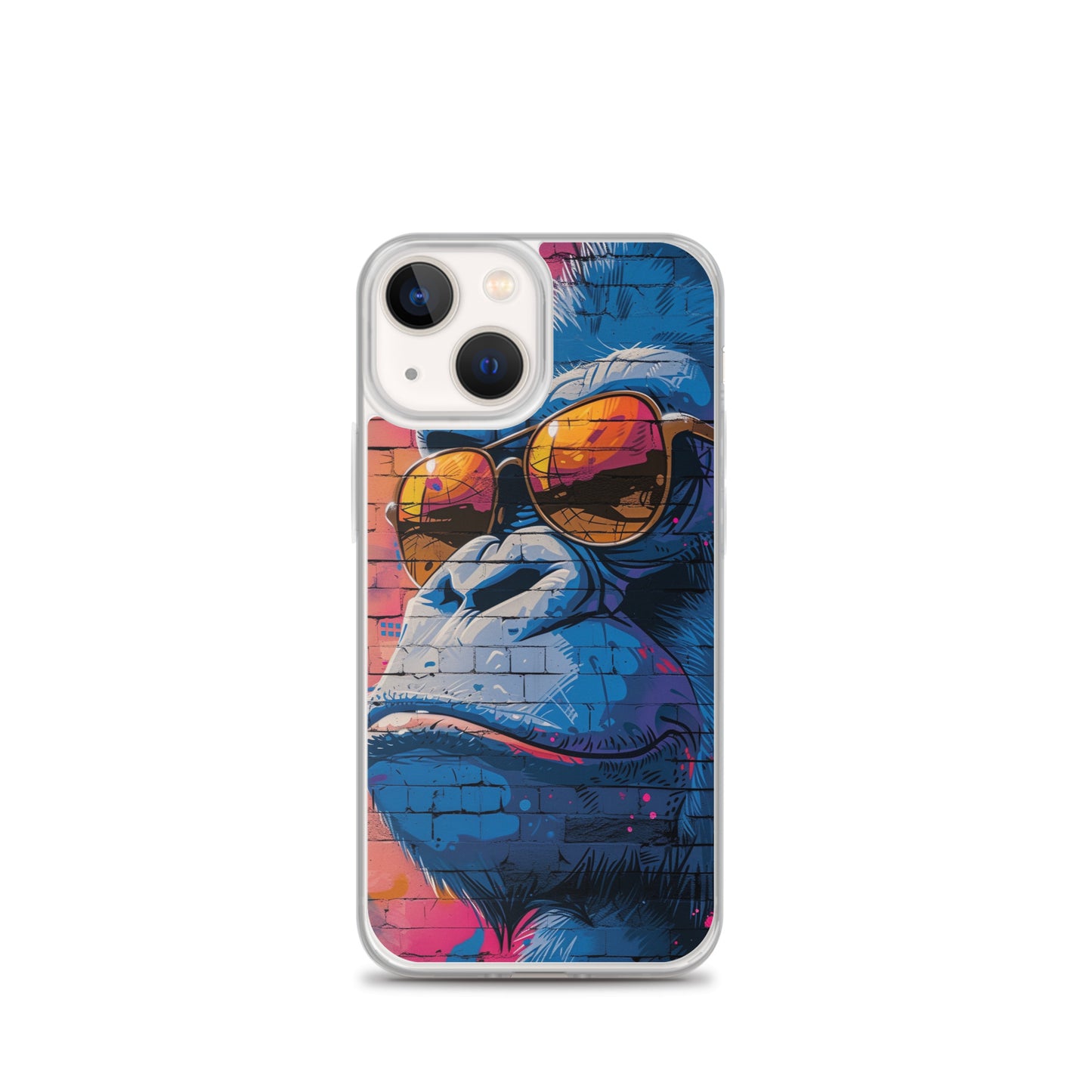 iPhone Case - Blue Gorilla Graffiti Art