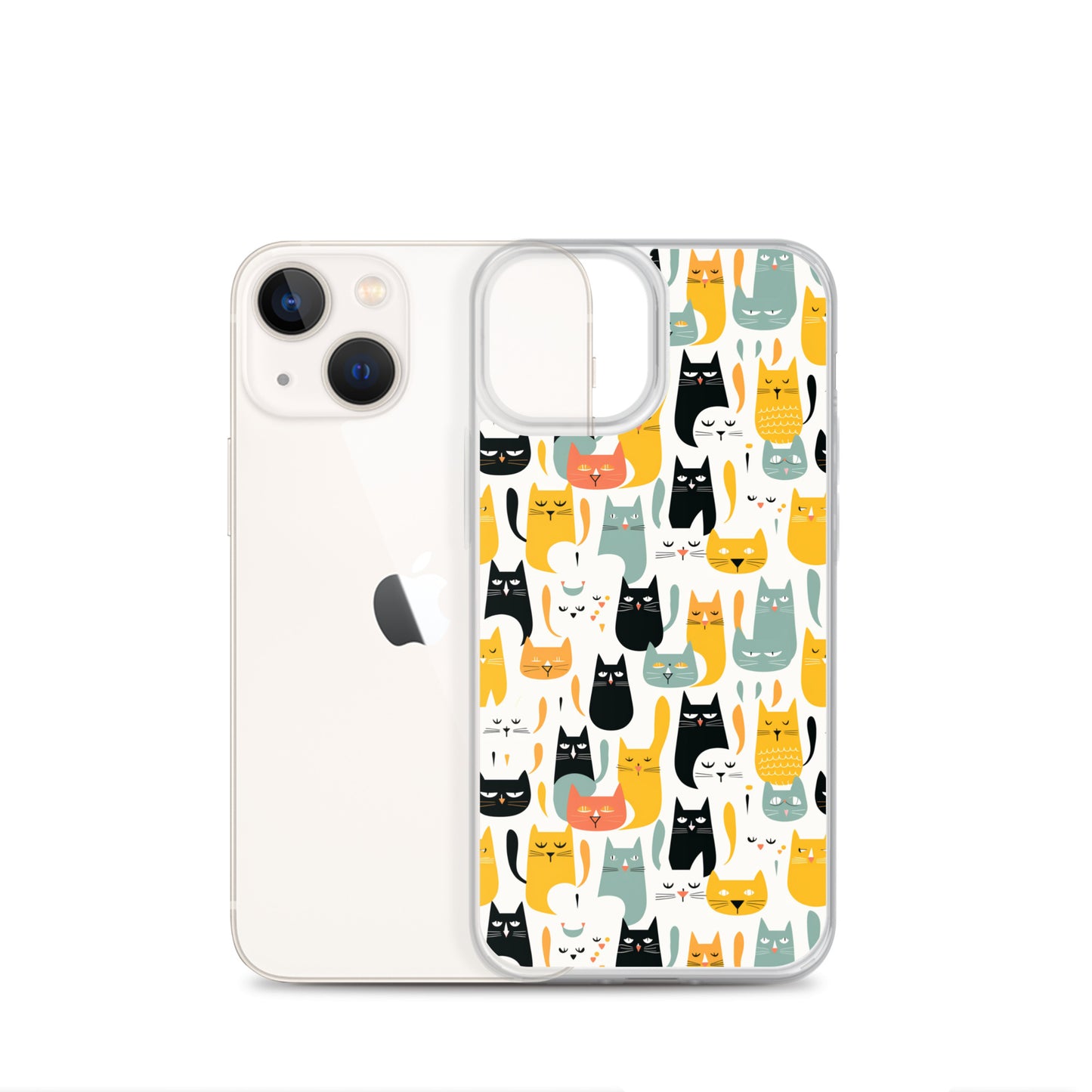 iPhone Case - Abstract Cats Pattern