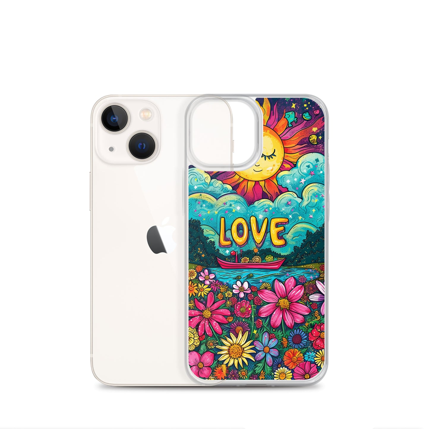 iPhone Case - Cosmic Bloom of Affection