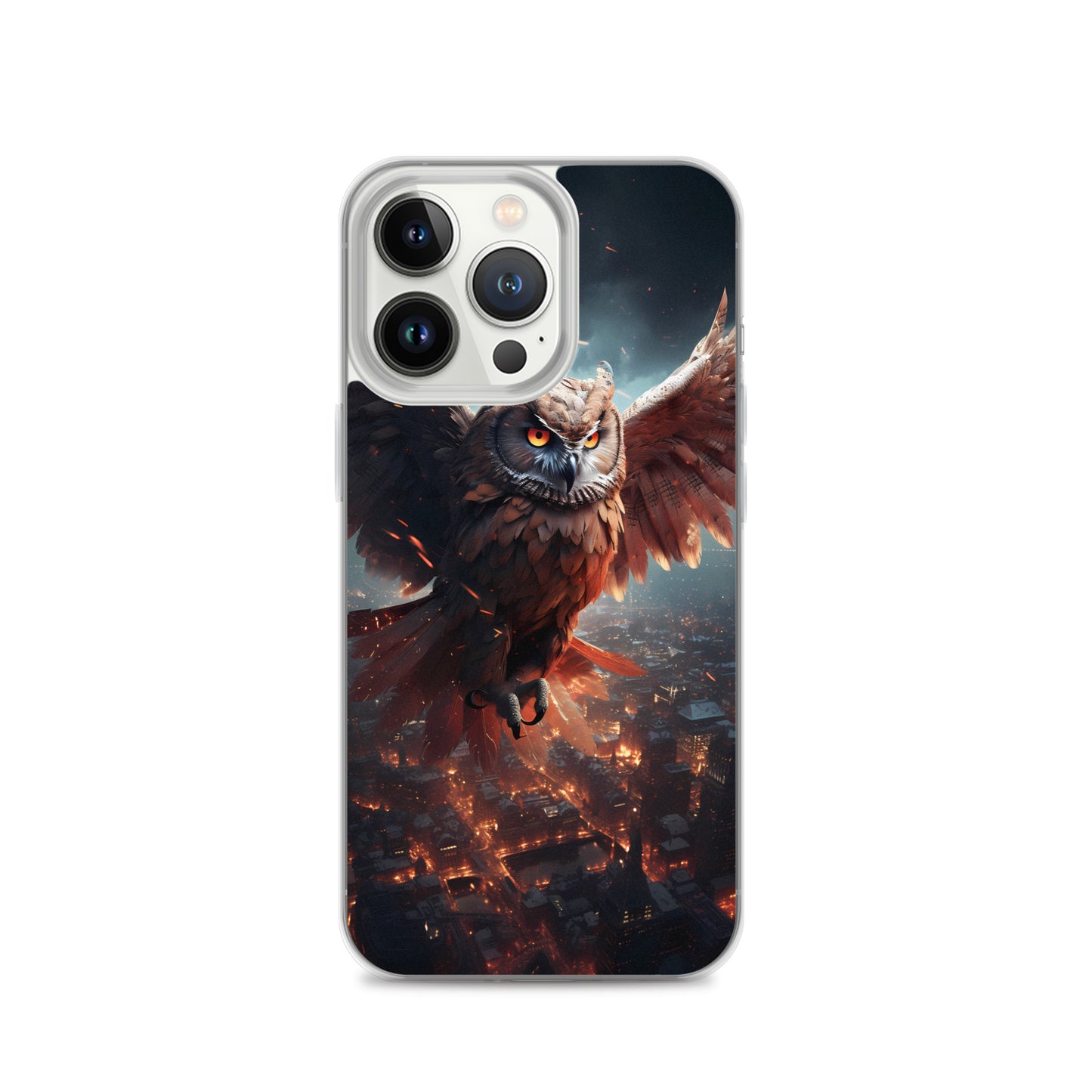 iPhone Case - Owl Flies Over City