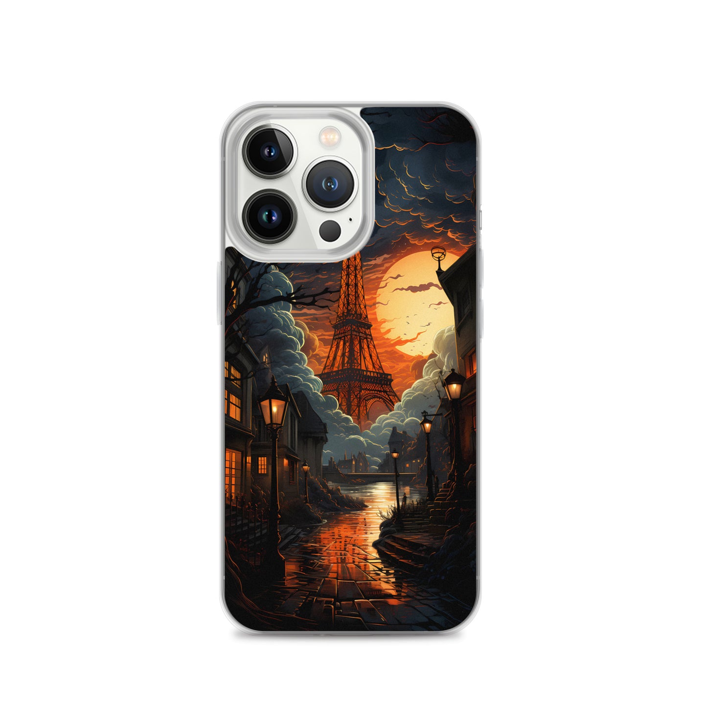 iPhone Case - Paris Street in Moonlight