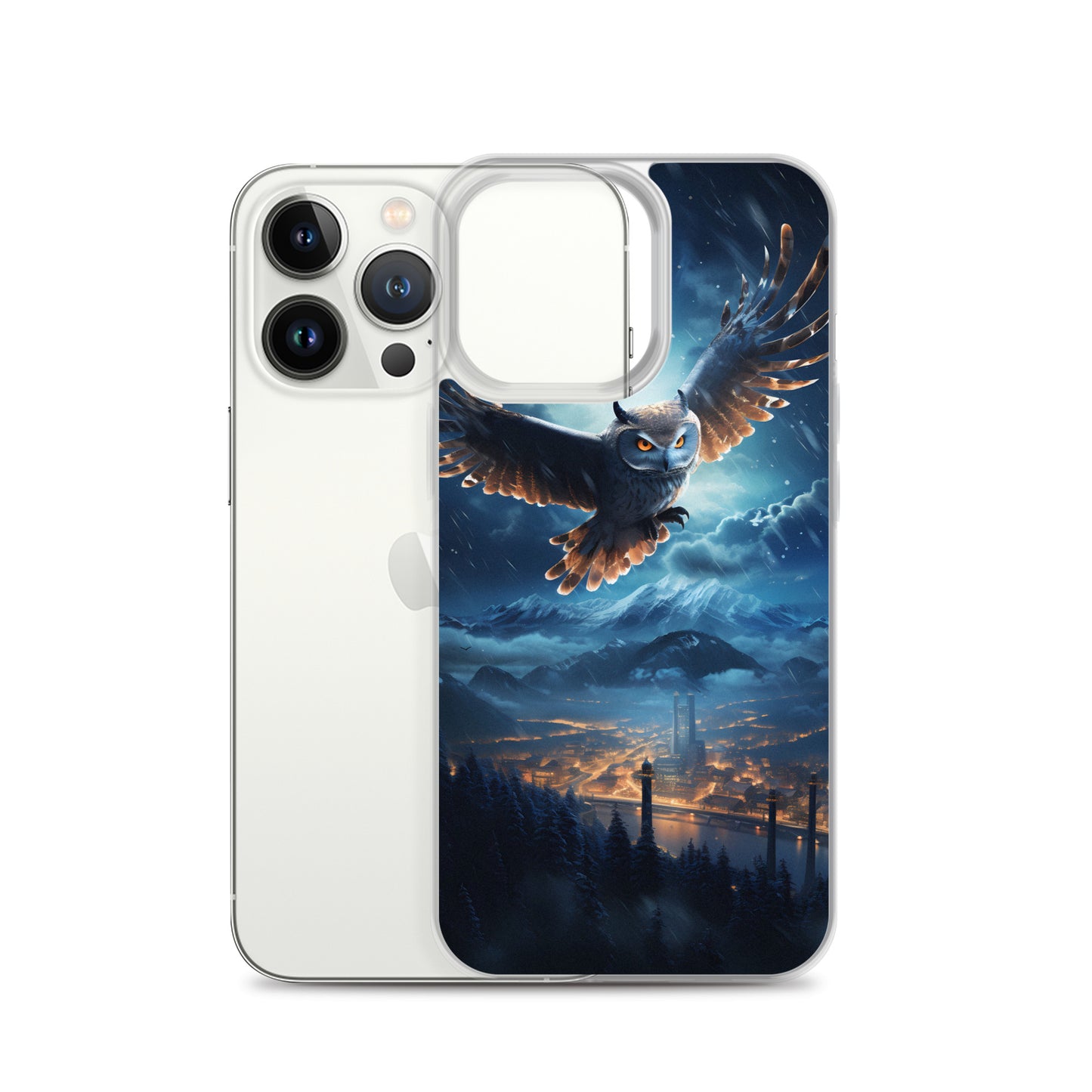 iPhone Case - Night Owl Over City