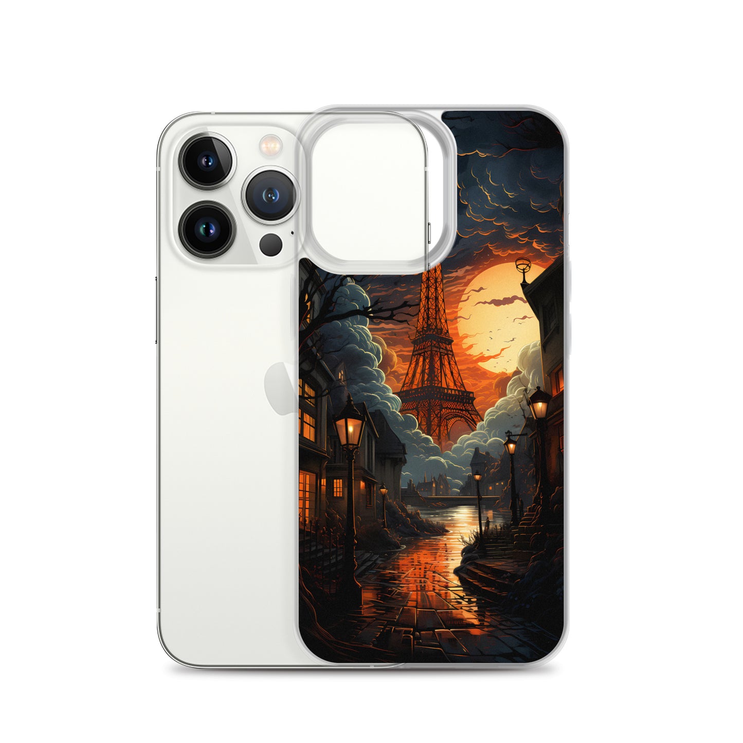 iPhone Case - Paris Street in Moonlight