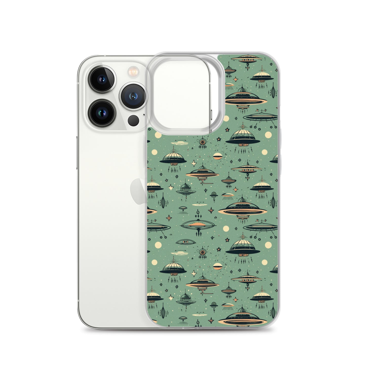 iPhone Case - Retro UFOs