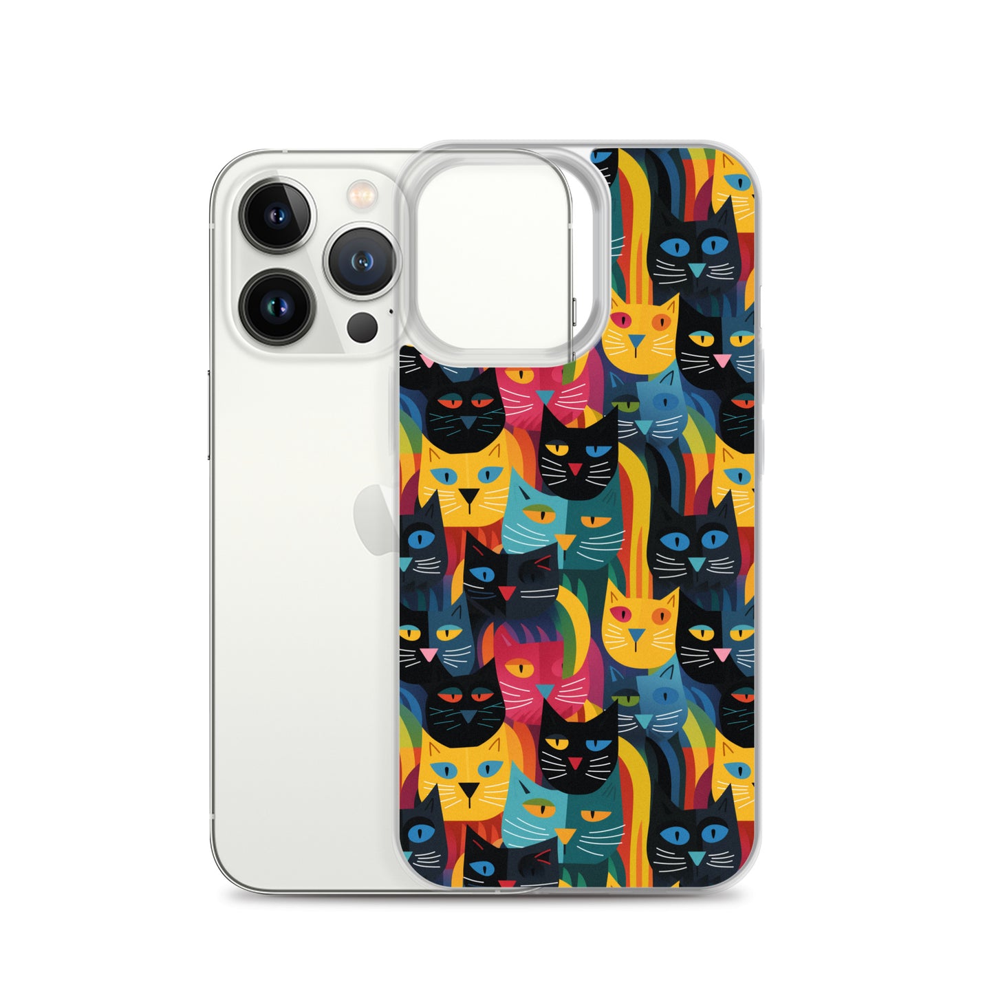 iPhone Case - Colorful Cats Pattern