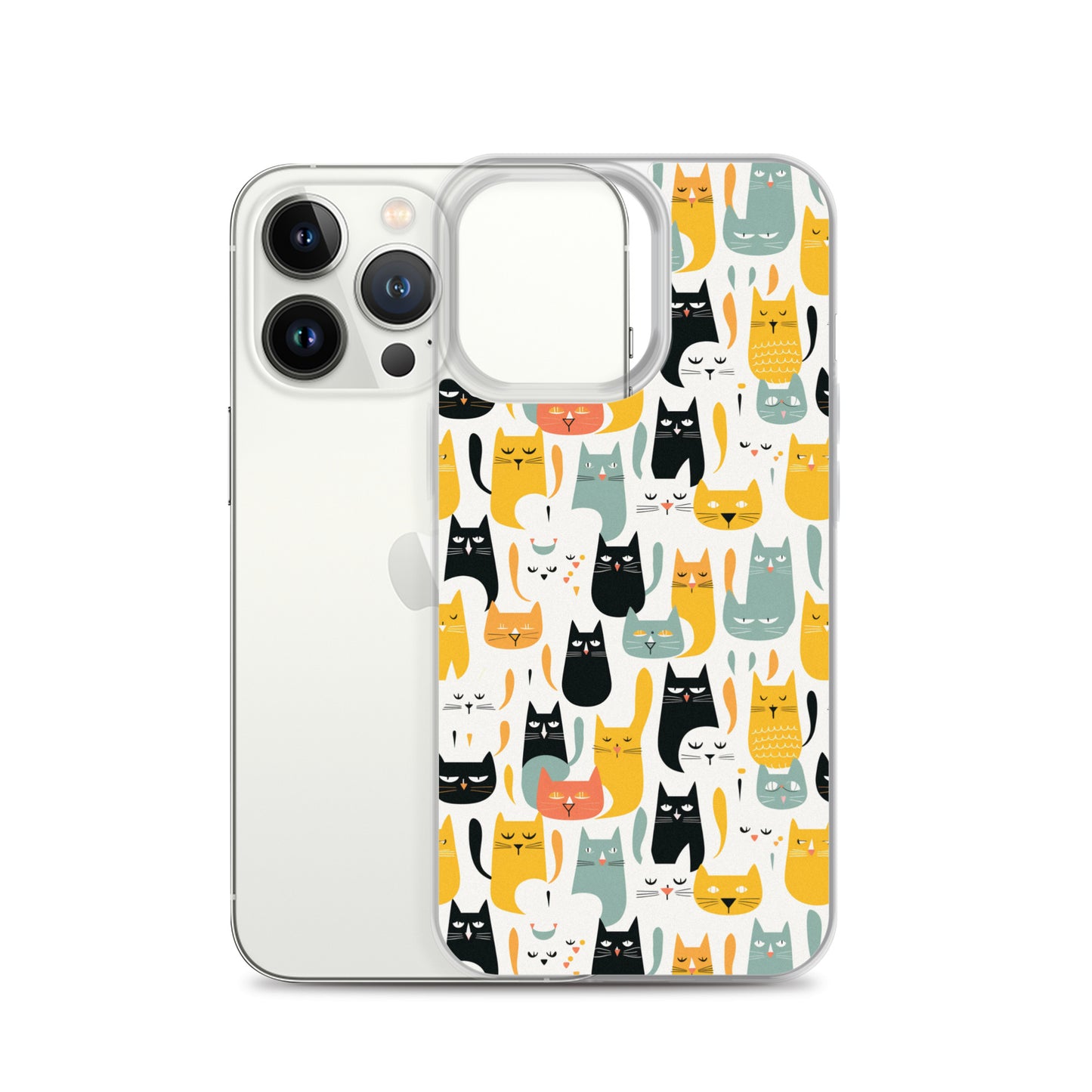 iPhone Case - Abstract Cats Pattern