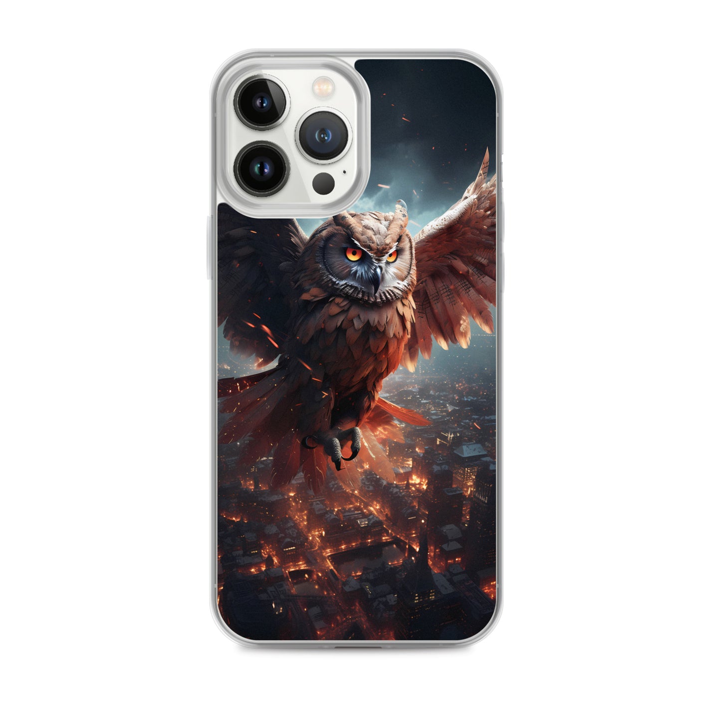 iPhone Case - Owl Flies Over City