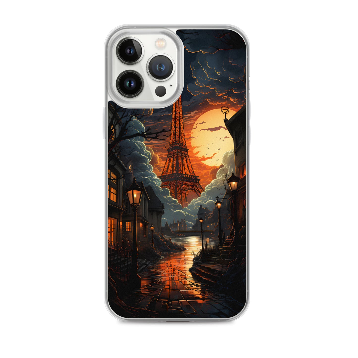 iPhone Case - Paris Street in Moonlight