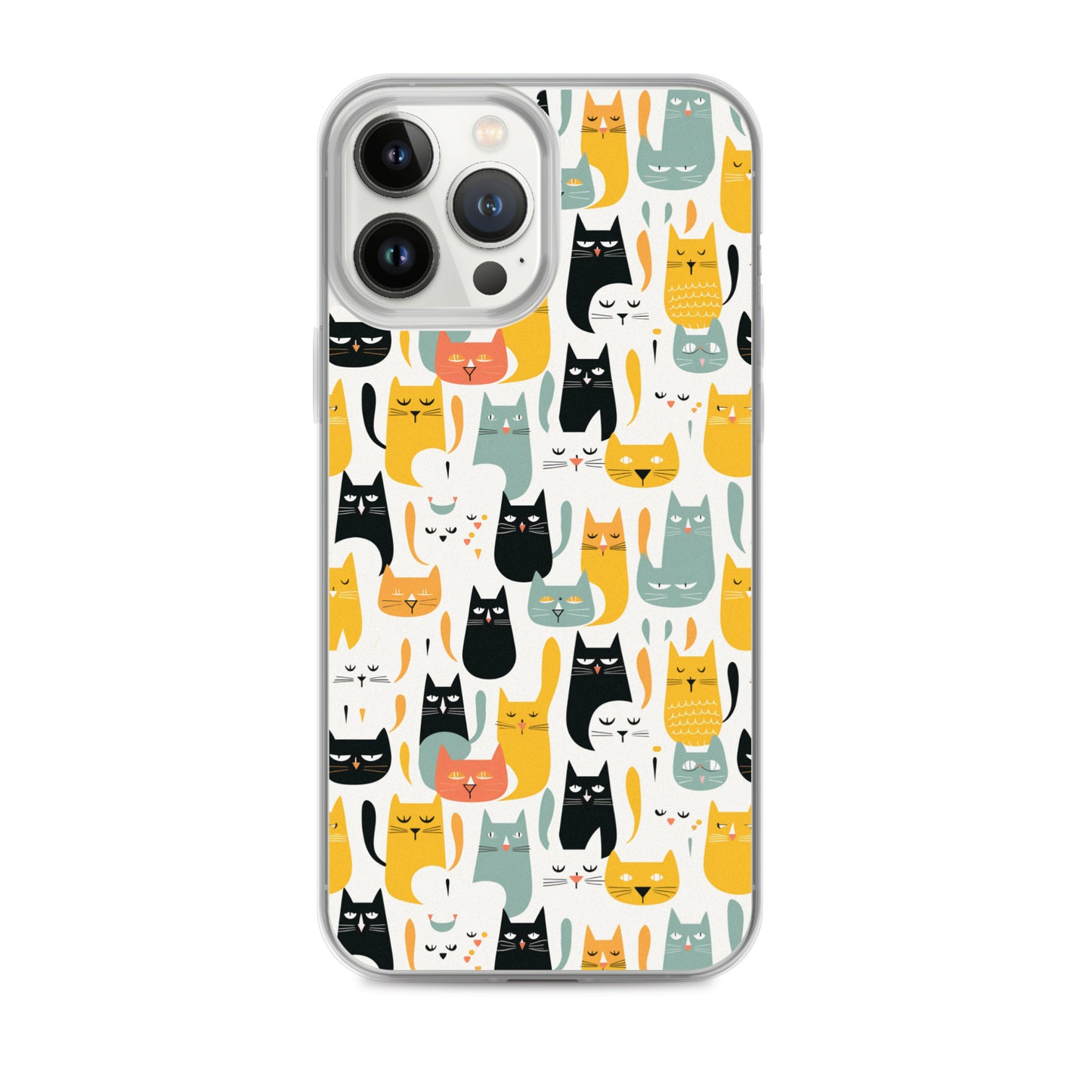 iPhone Case - Abstract Cats Pattern