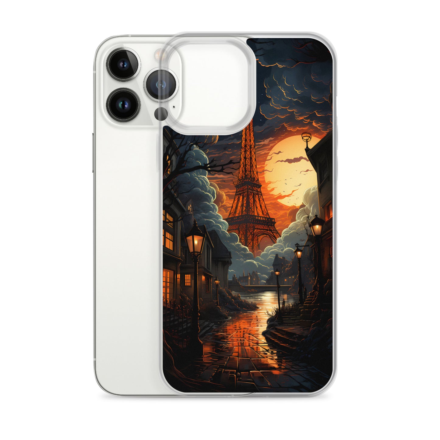 iPhone Case - Paris Street in Moonlight