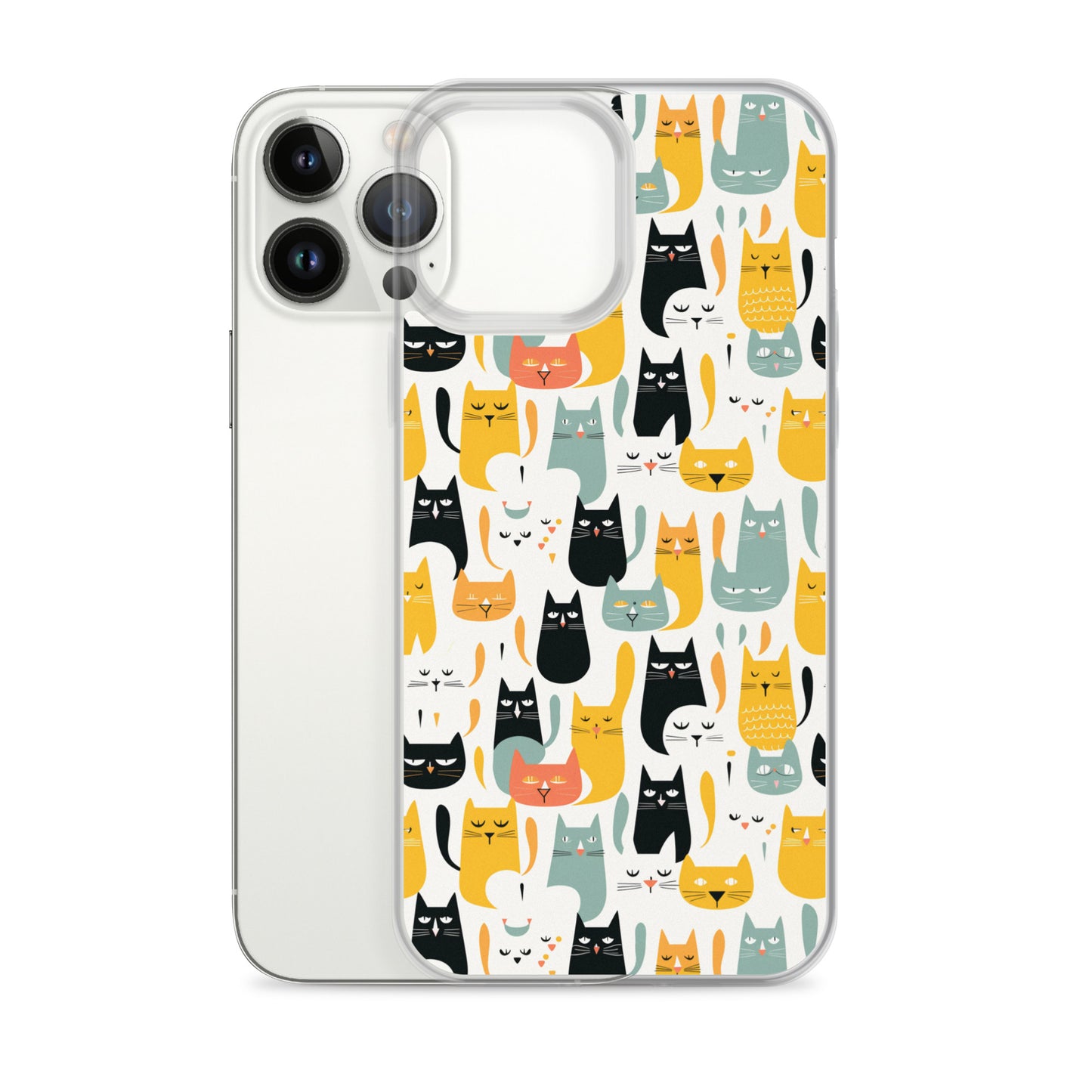 iPhone Case - Abstract Cats Pattern