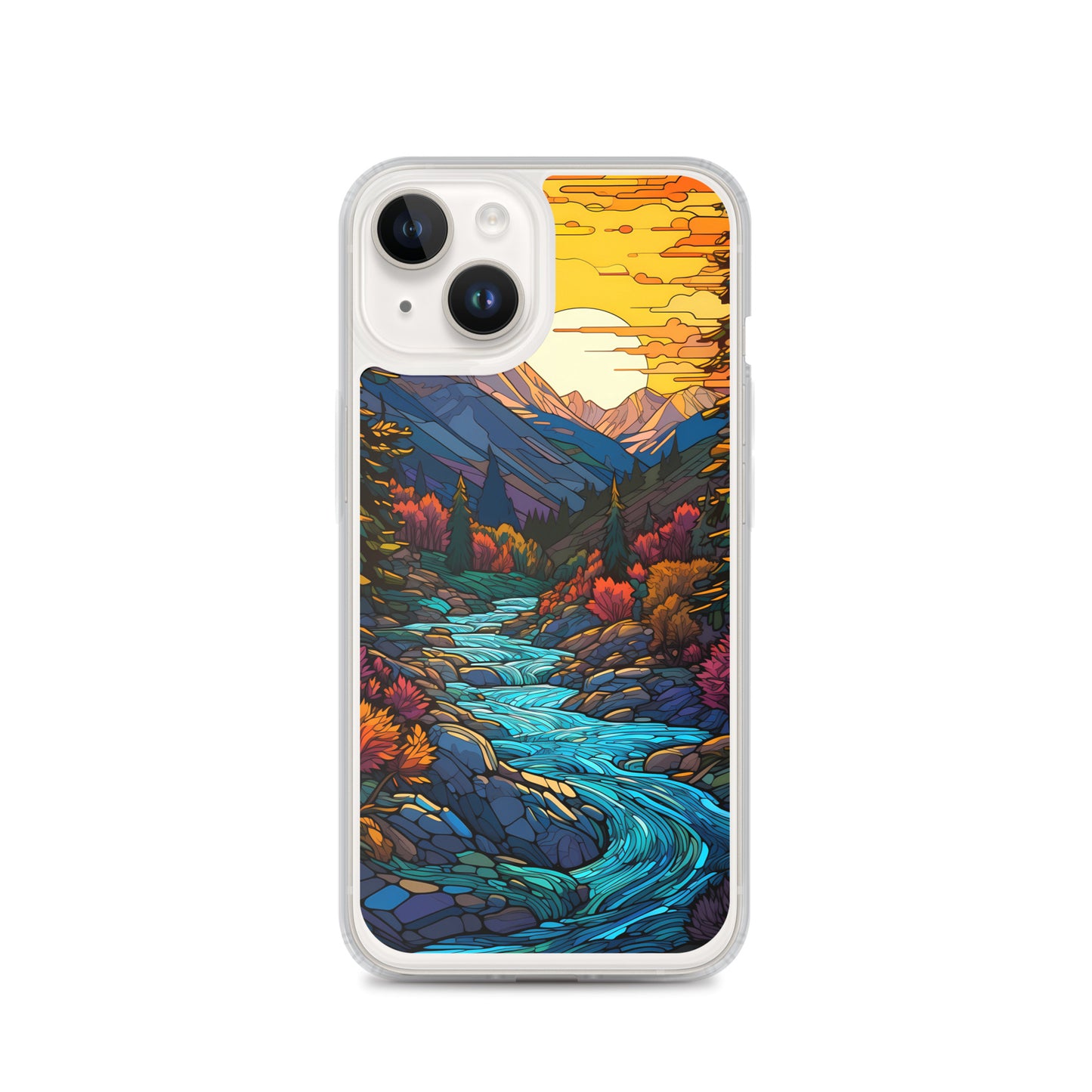 iPhone Case - Mountain River Mosaic