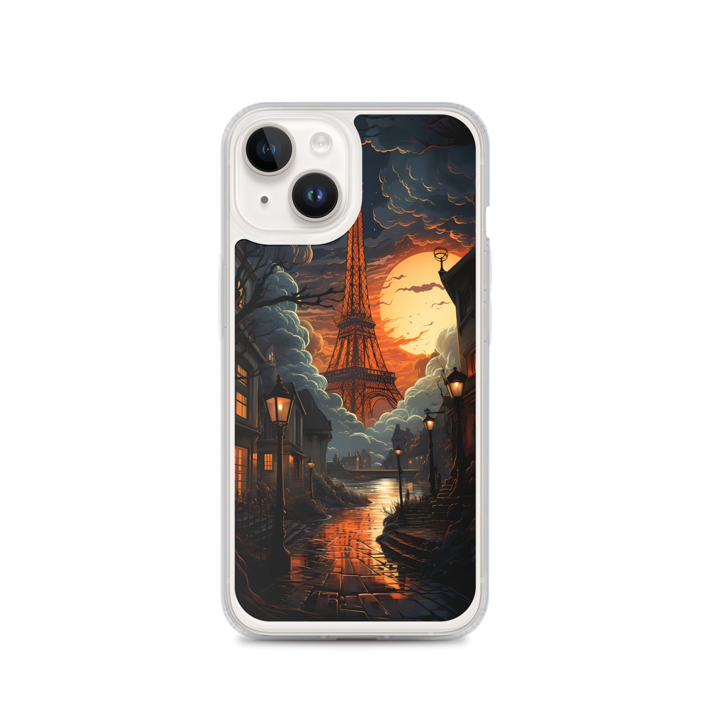 iPhone Case - Paris Street in Moonlight