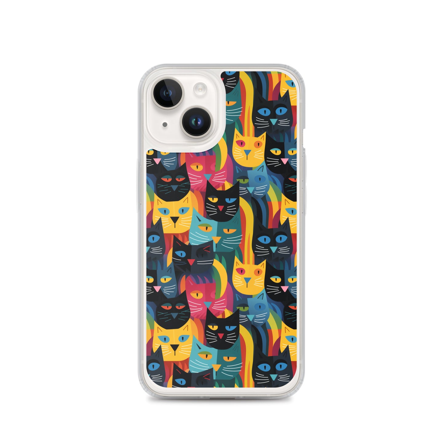 iPhone Case - Colorful Cats Pattern