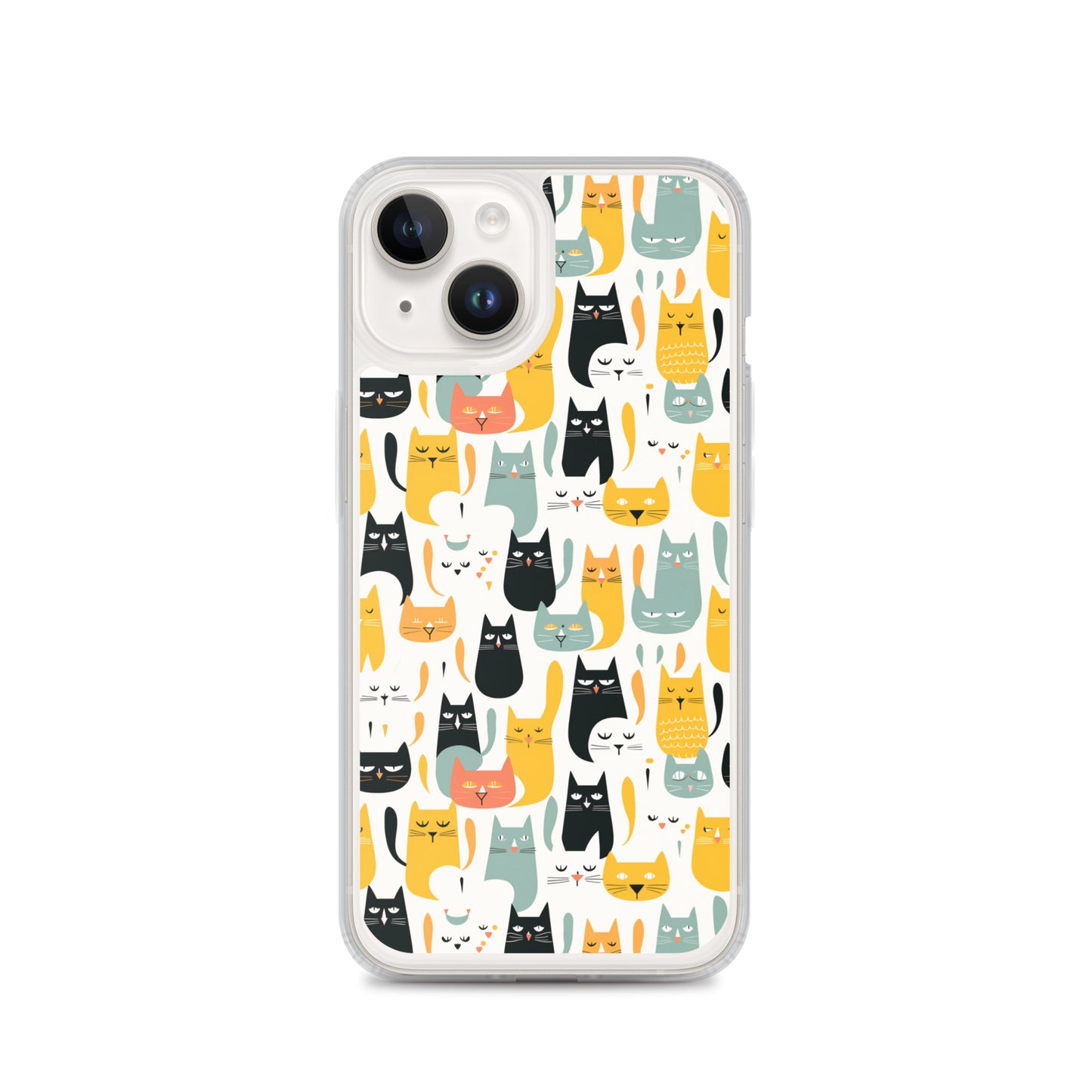 iPhone Case - Abstract Cats Pattern