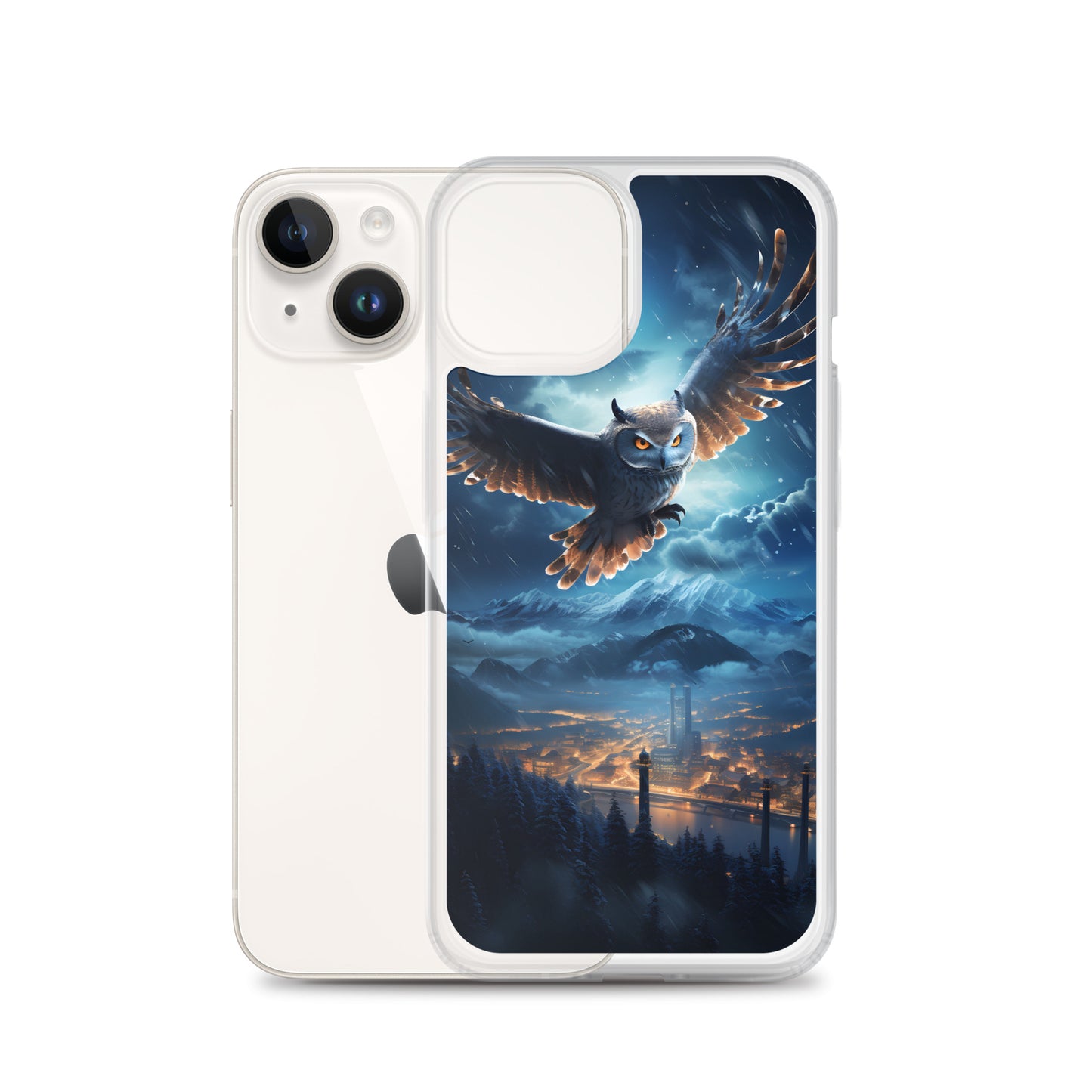 iPhone Case - Night Owl Over City