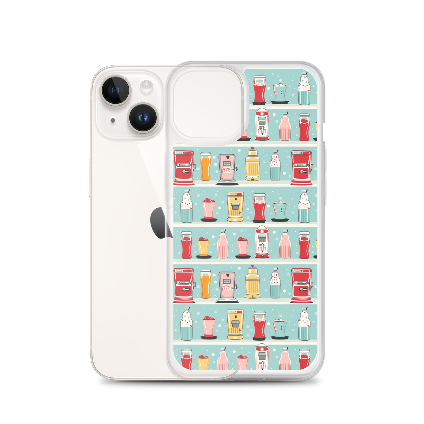 iPhone Case - Retro Soda Fountain Shelves