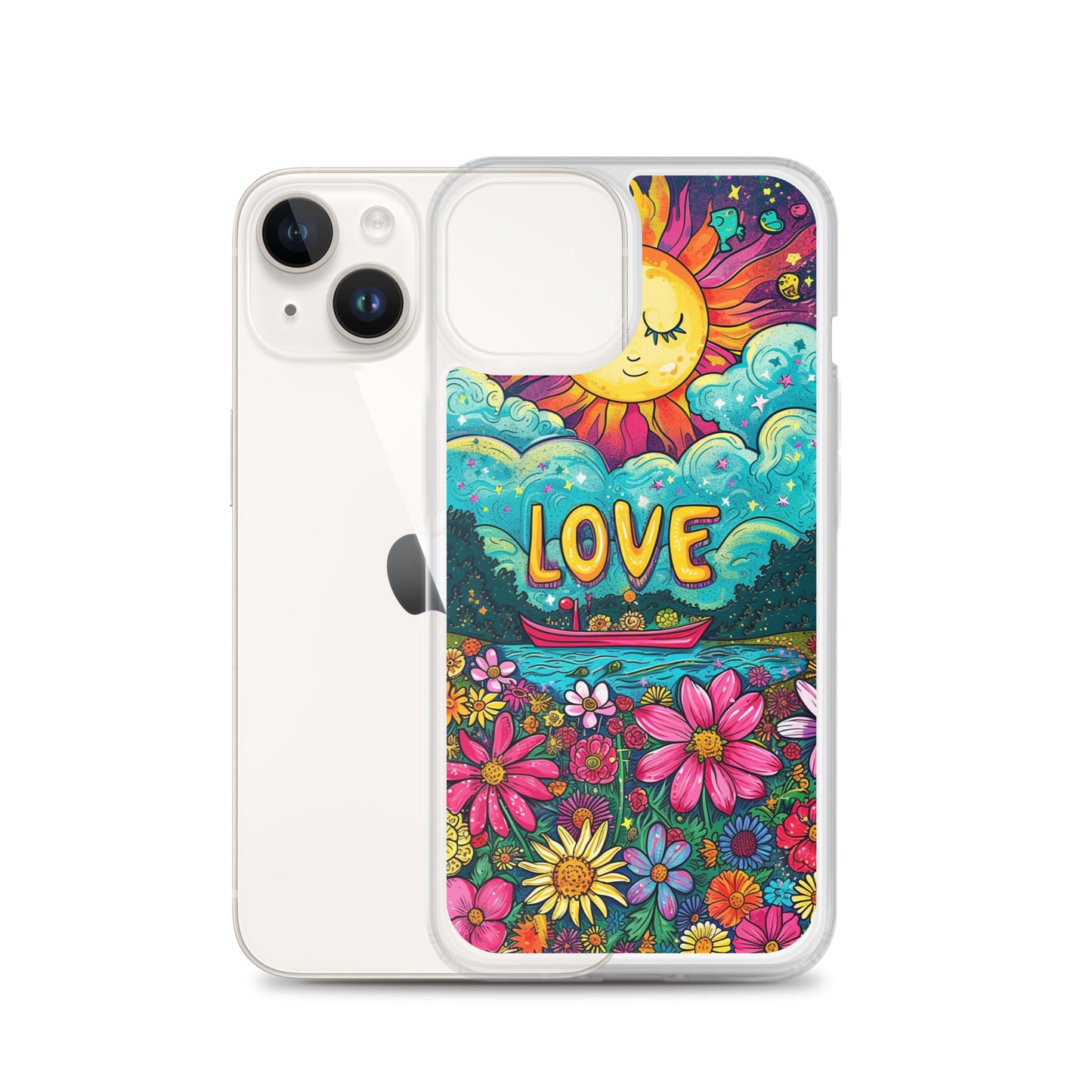 iPhone Case - Cosmic Bloom of Affection