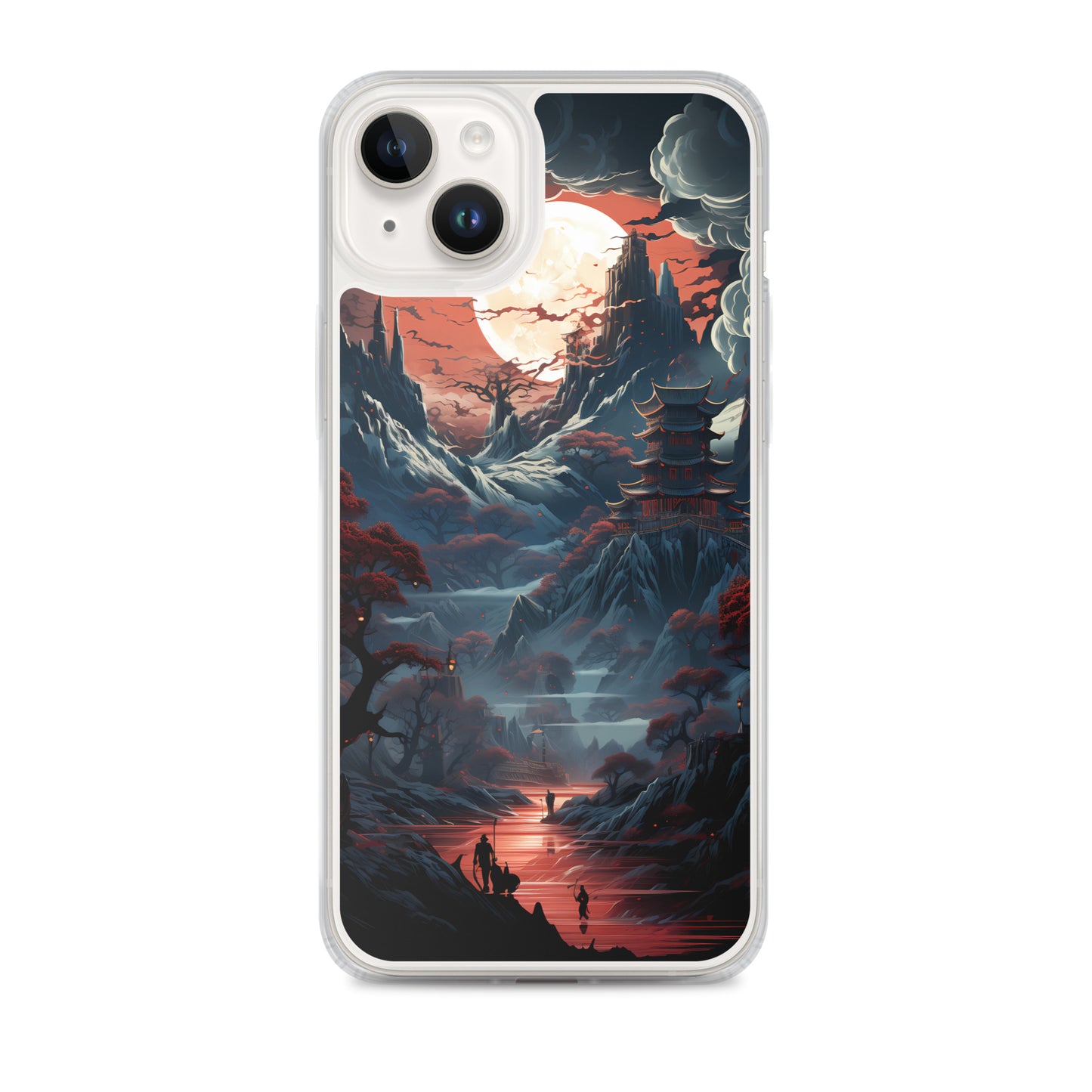 iPhone Case - Ancient Temple in Moonlight