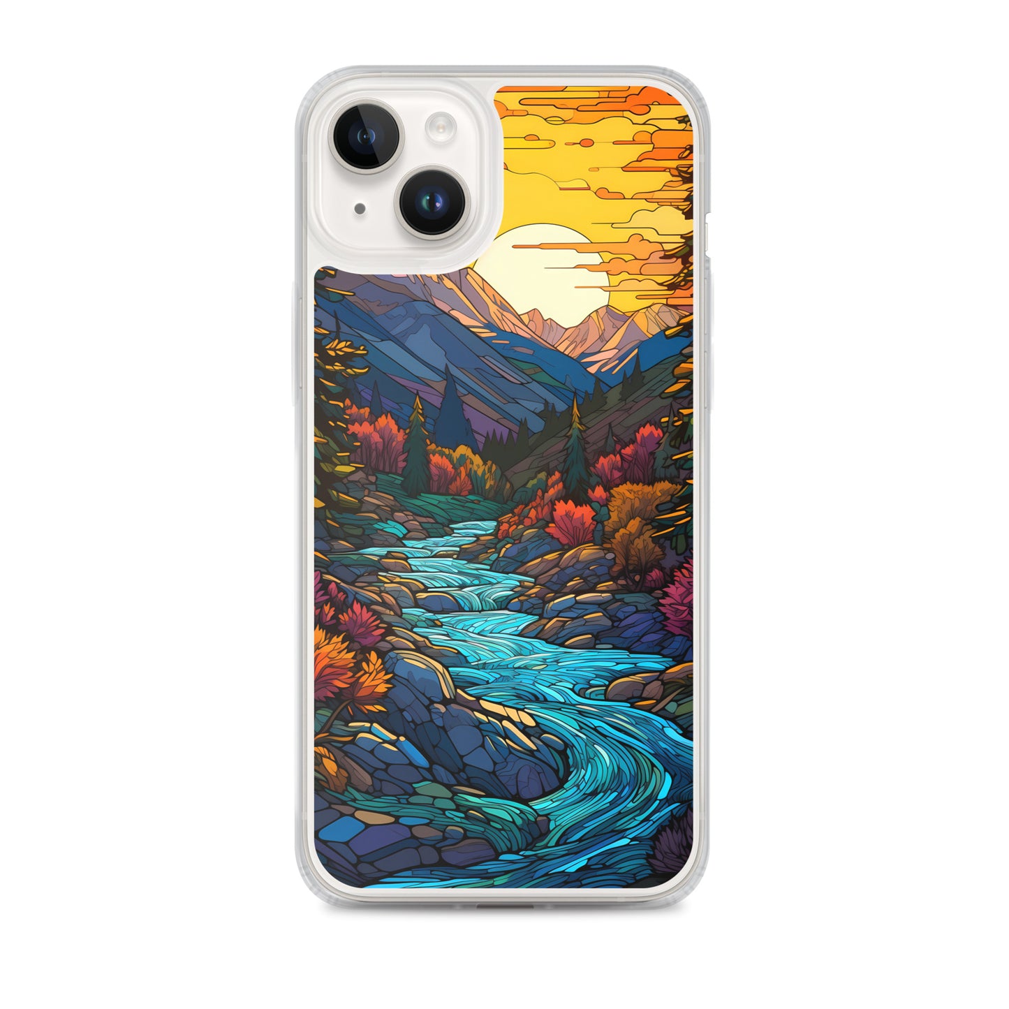 iPhone Case - Mountain River Mosaic