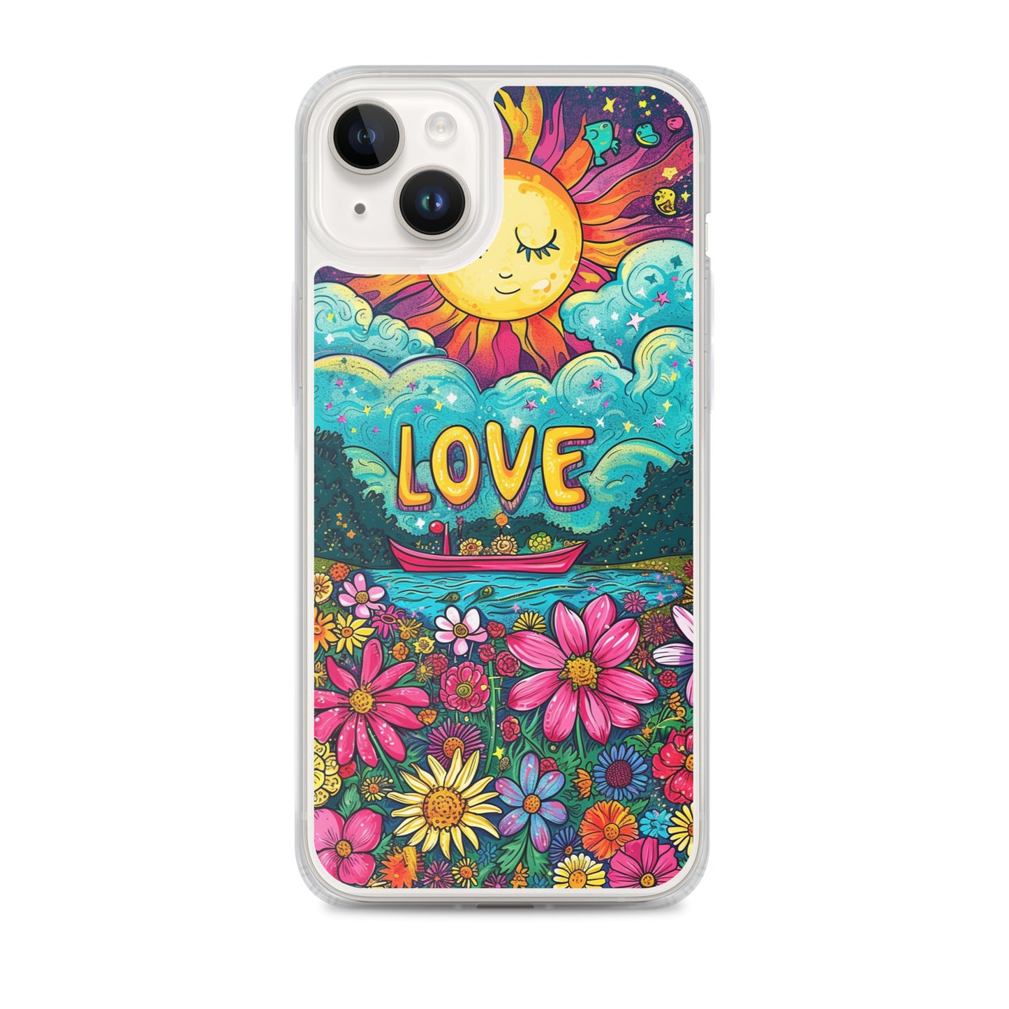 iPhone Case - Cosmic Bloom of Affection