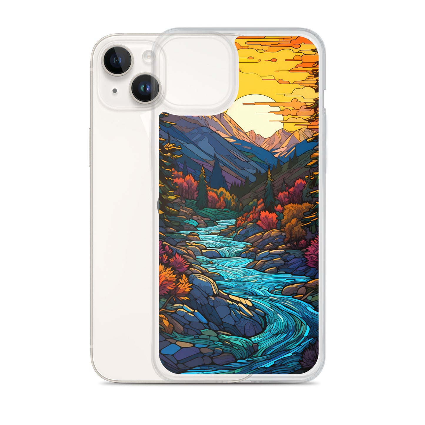 iPhone Case - Mountain River Mosaic