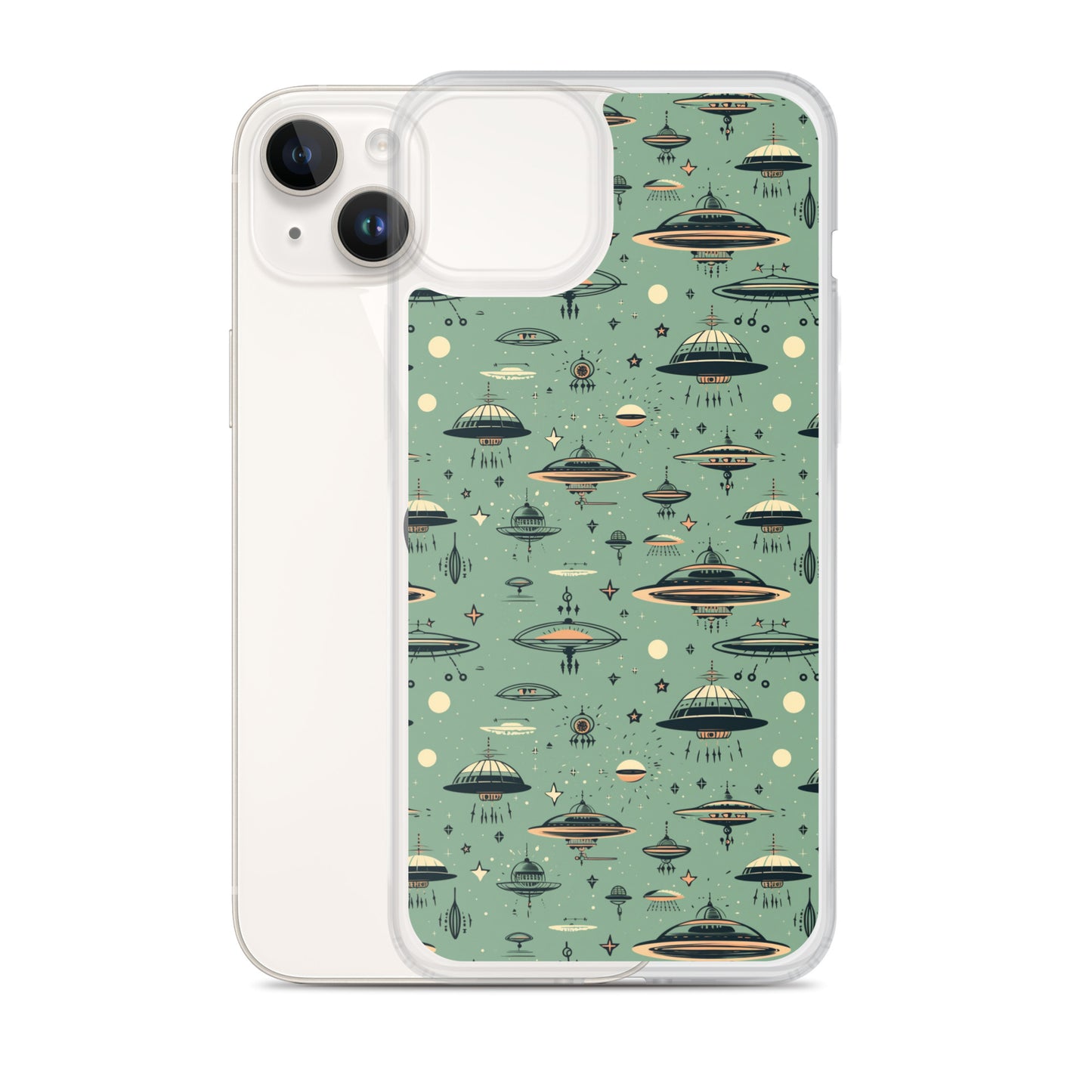 iPhone Case - Retro UFOs