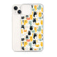 iPhone Case - Abstract Cats Pattern
