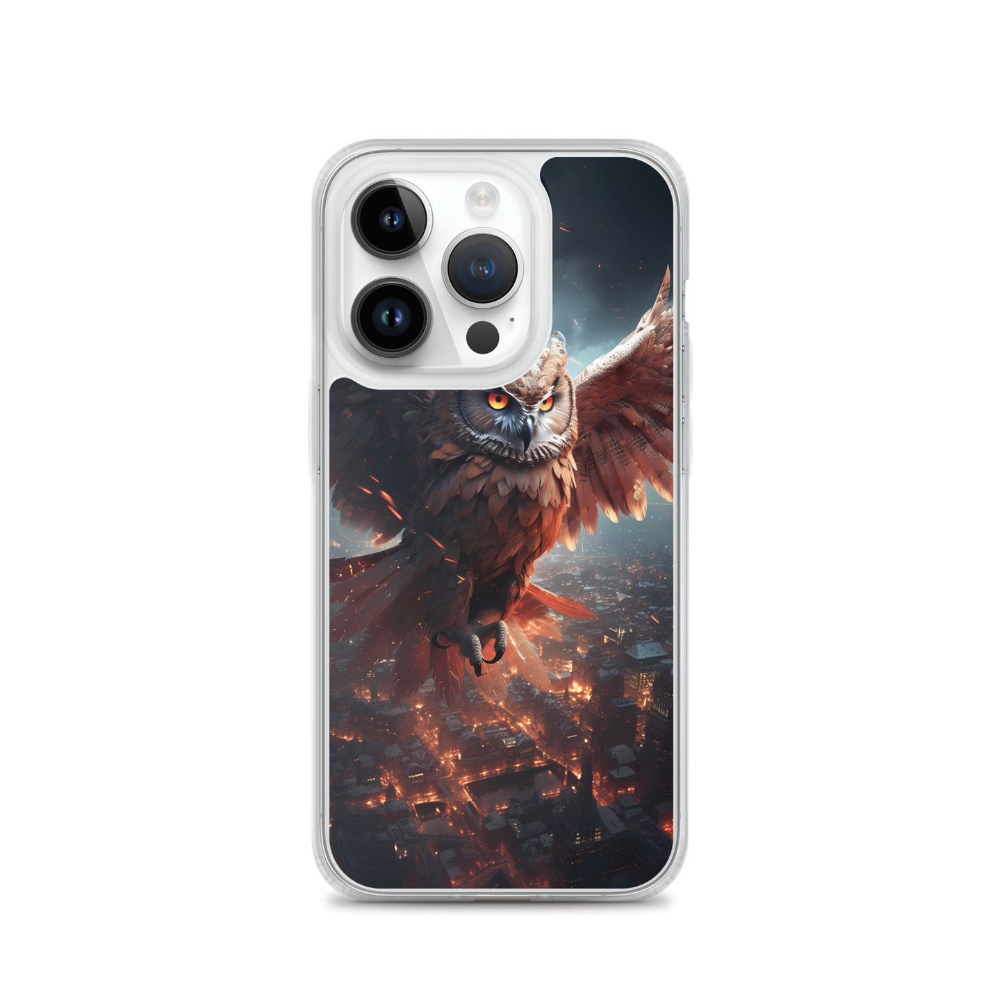 iPhone Case - Owl Flies Over City