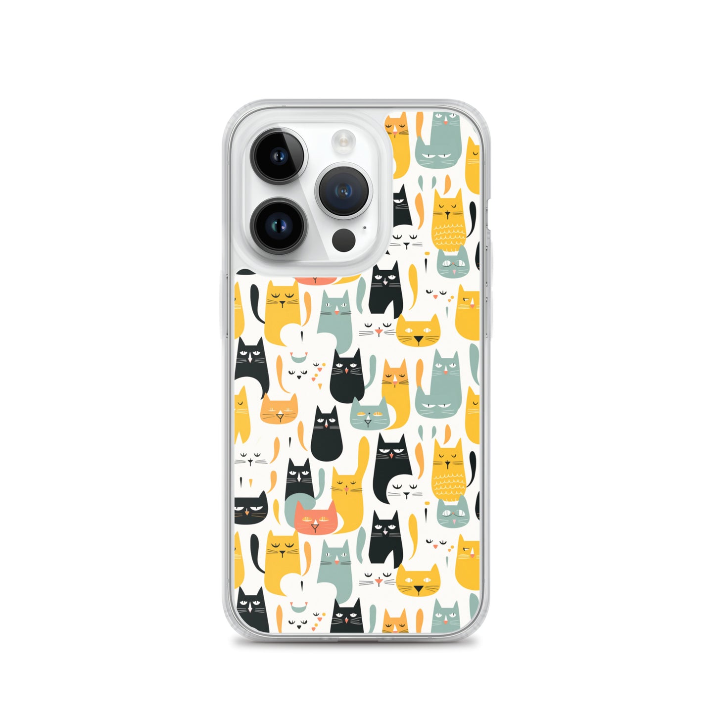 iPhone Case - Abstract Cats Pattern