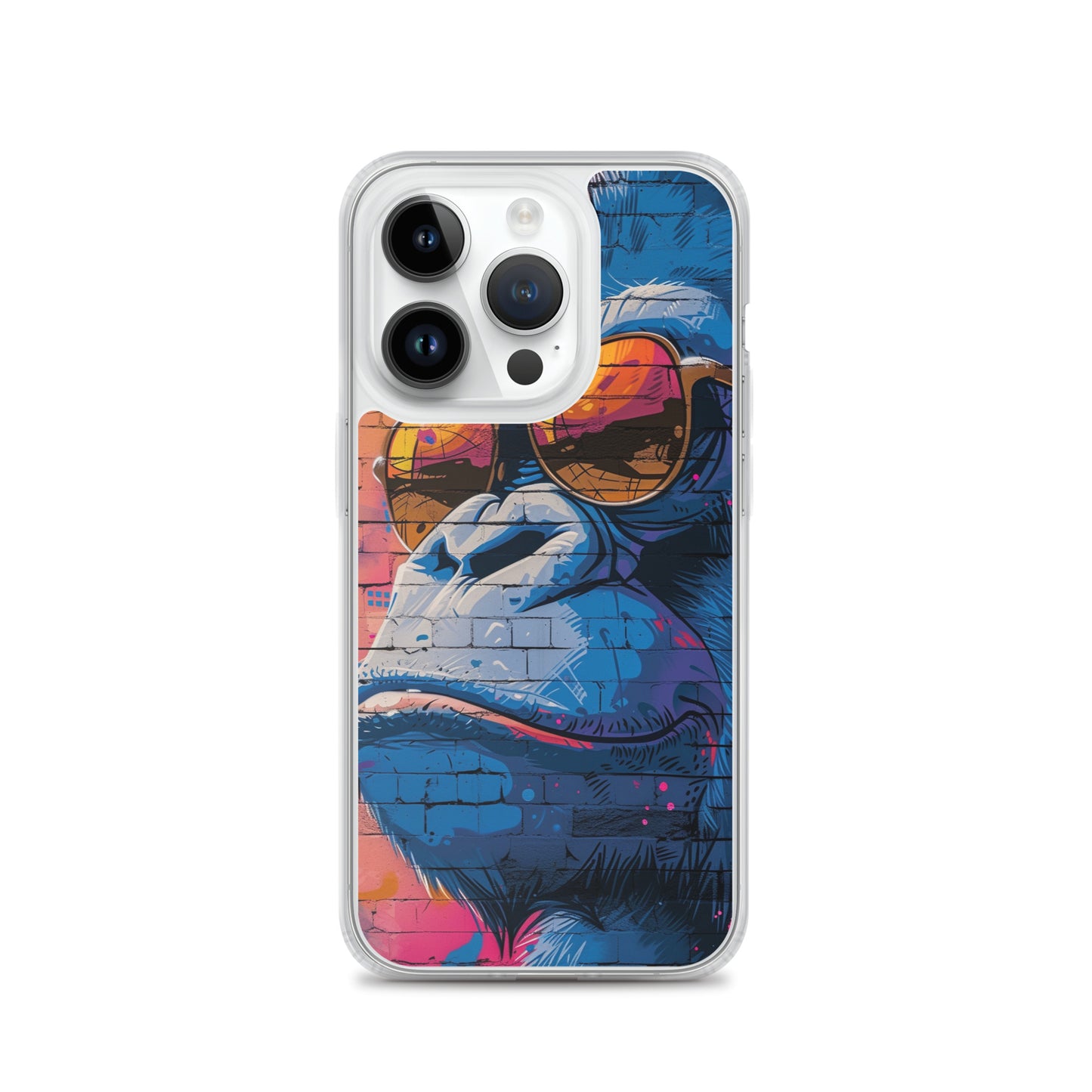 iPhone Case - Blue Gorilla Graffiti Art