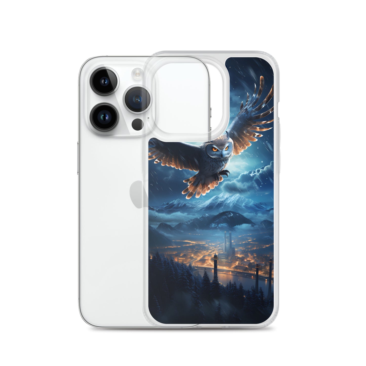 iPhone Case - Night Owl Over City